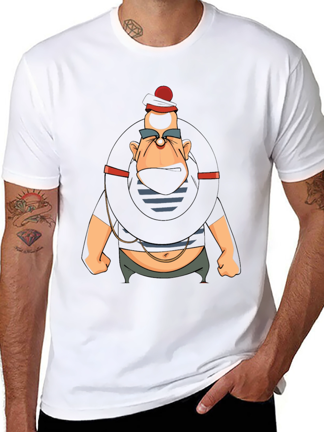 Cartoon Villain Graphic T-Shirt