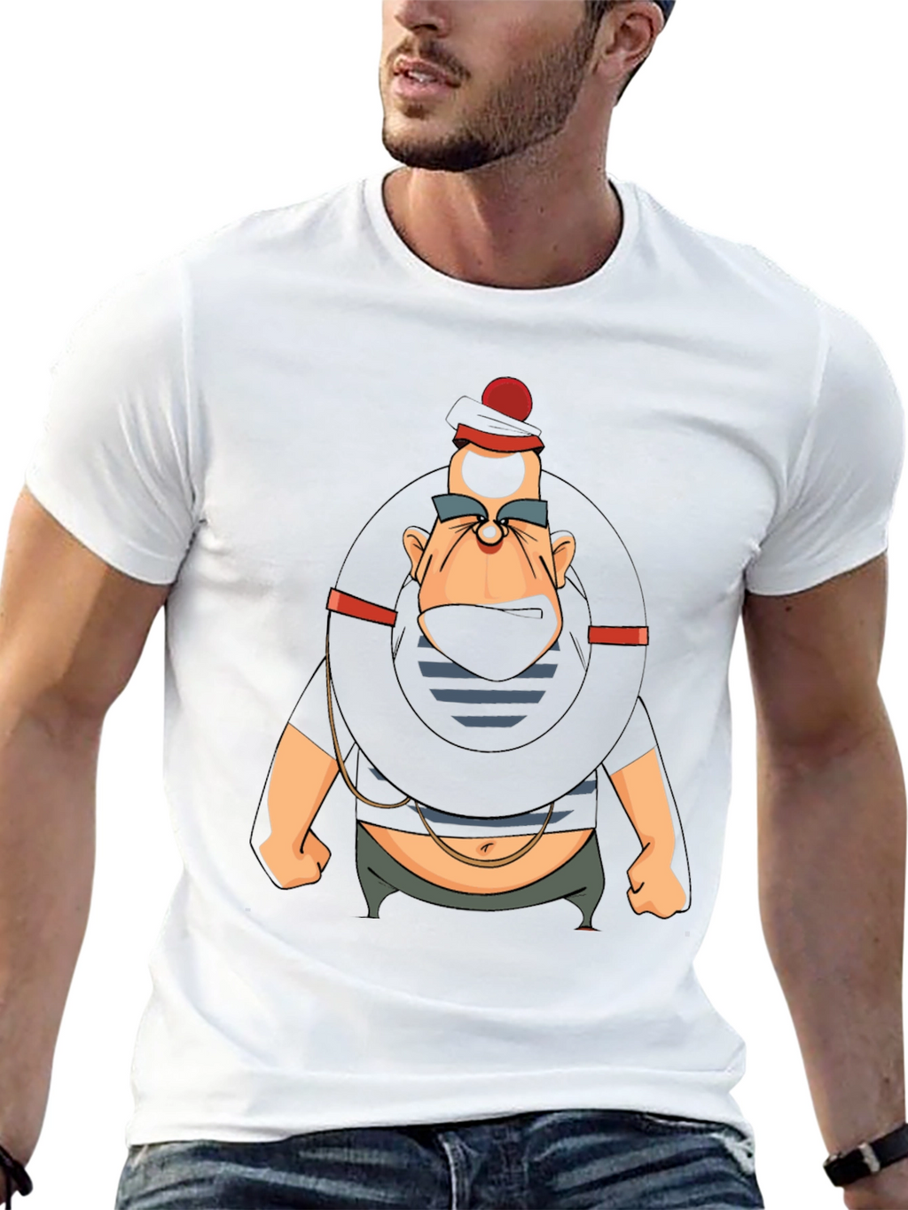 Cartoon Villain Graphic T-Shirt