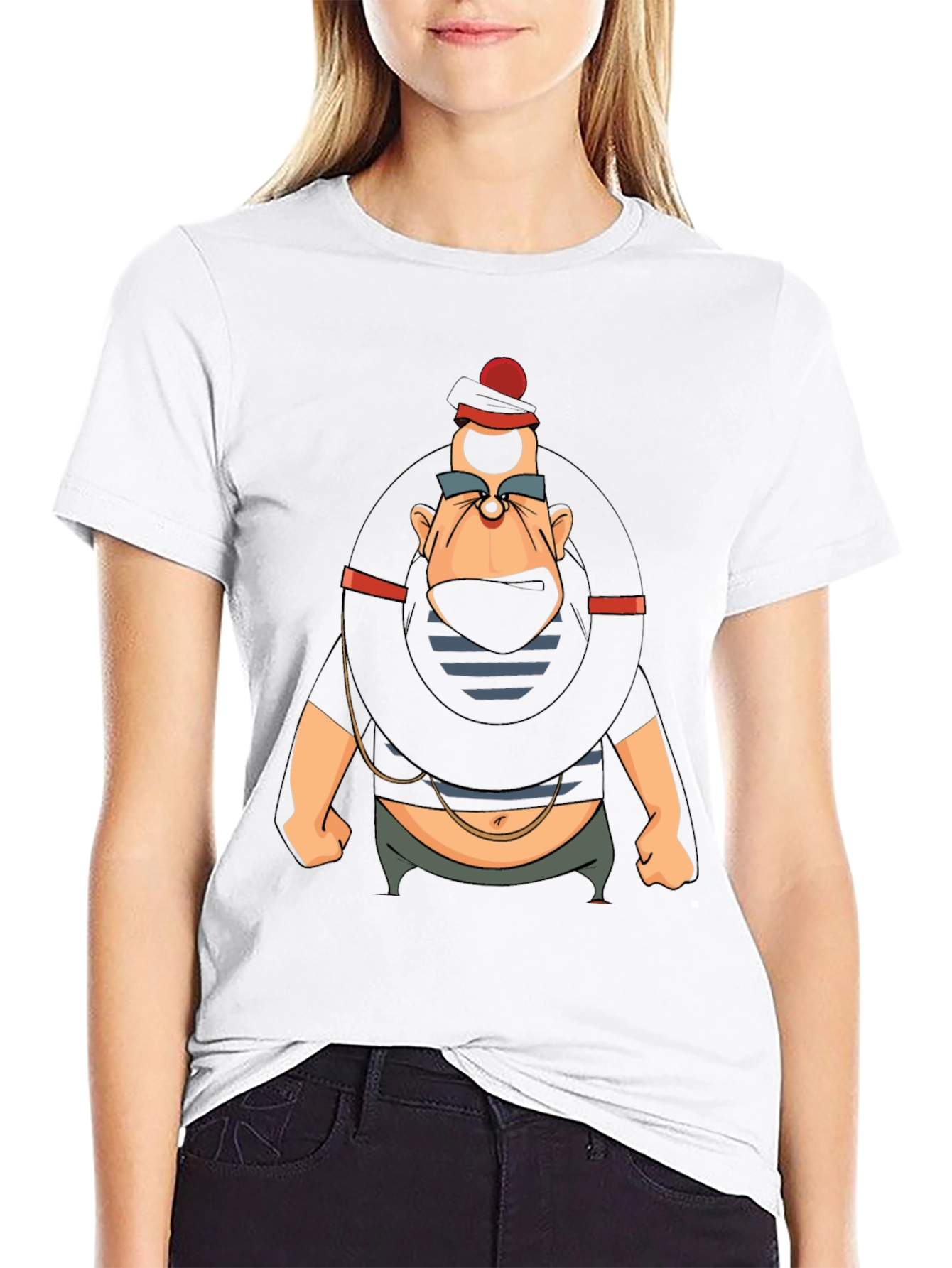 Cartoon Villain Graphic T-Shirt