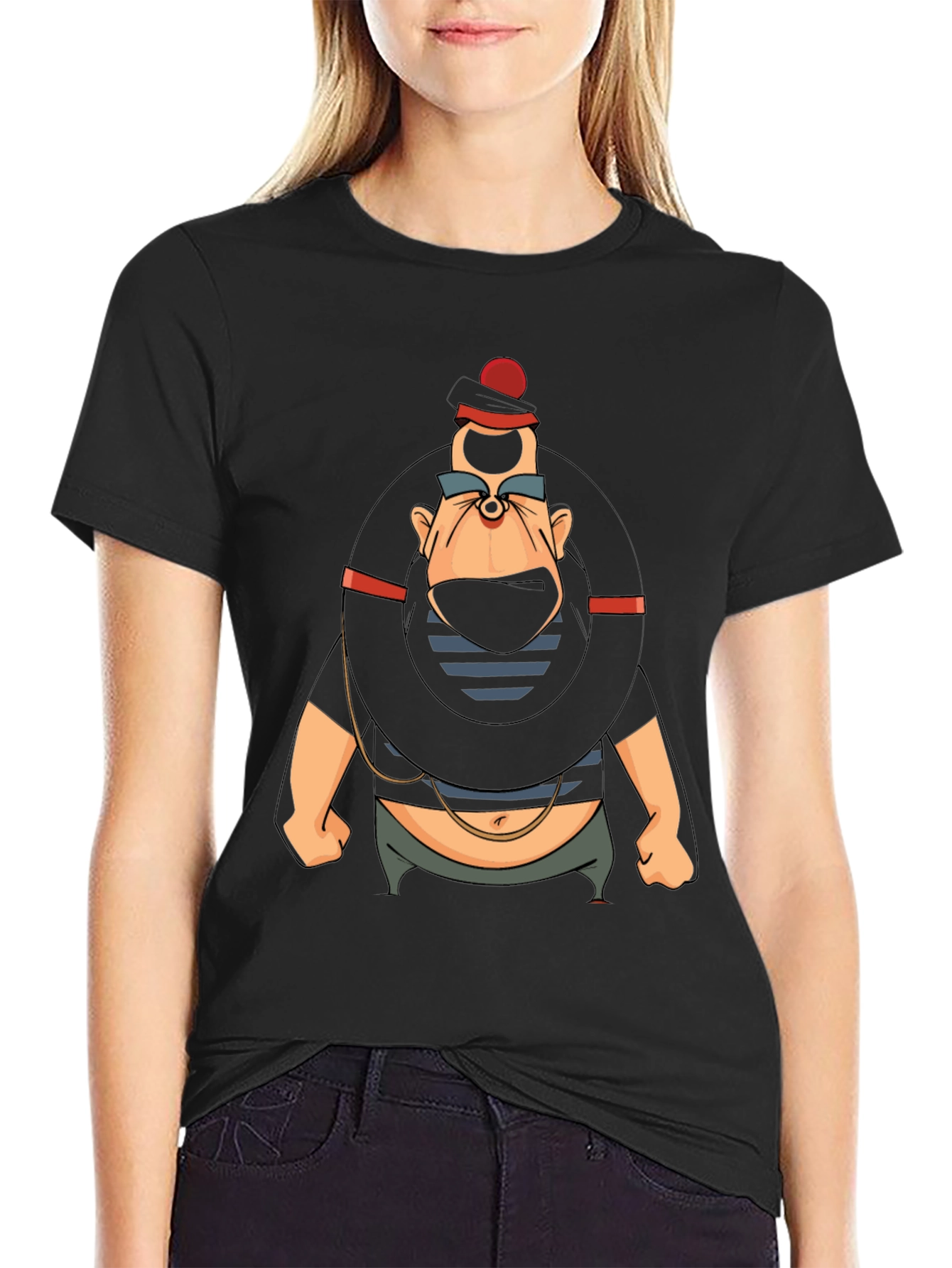 Cartoon Villain Graphic T-Shirt