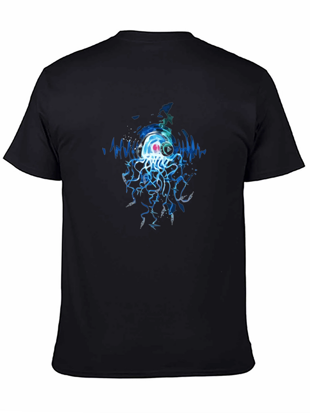 Jellyfish DJ Graphic Tee - Cool Black T-Shirt