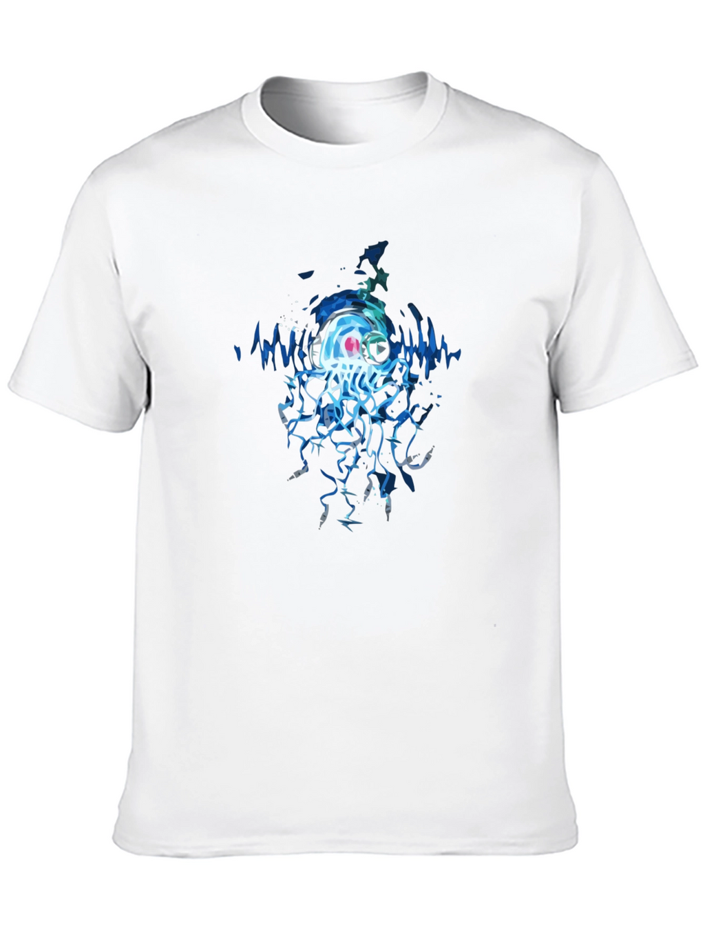 Jellyfish DJ Graphic Tee - Cool Black T-Shirt