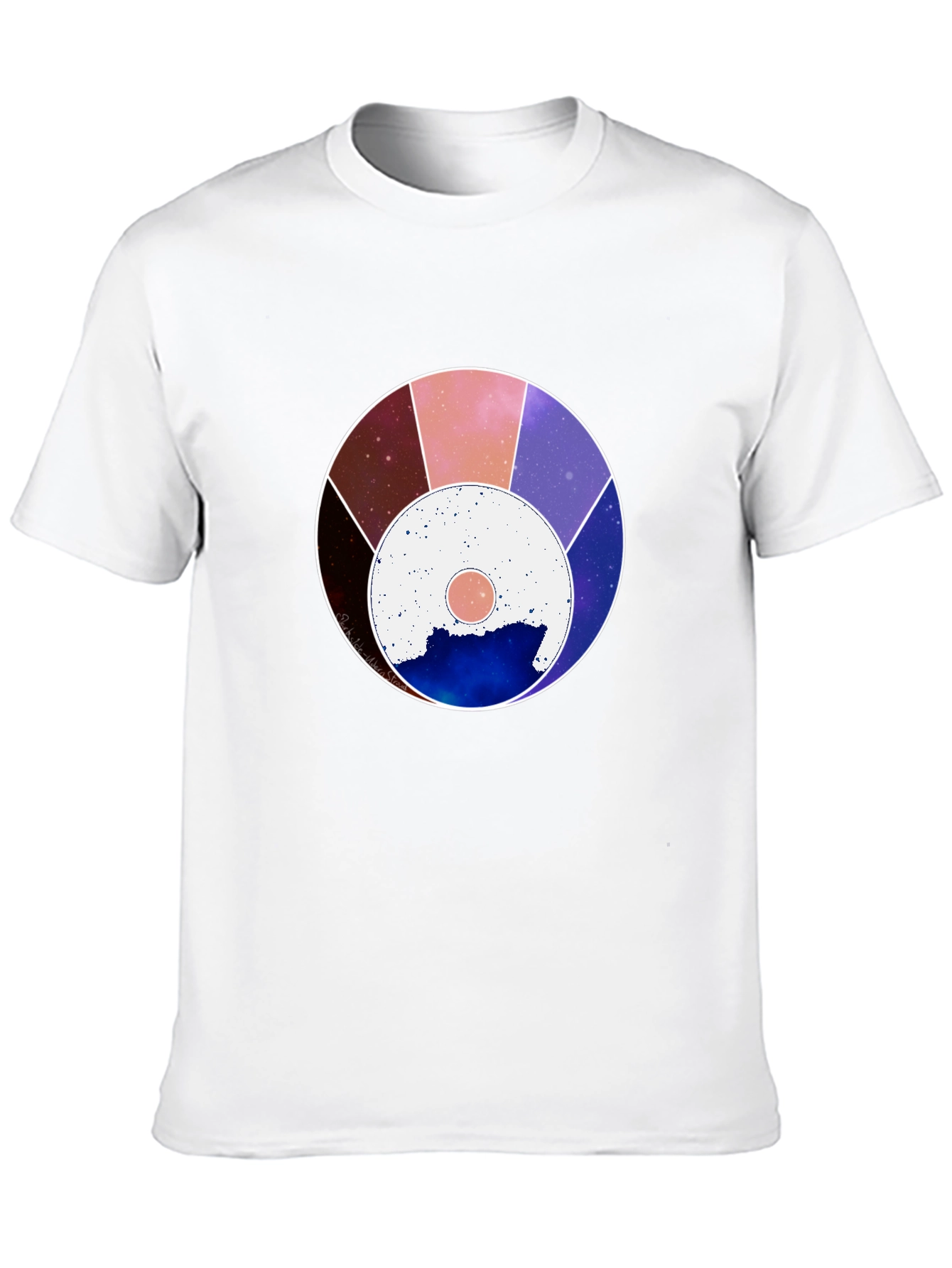 Cosmic Wheel Graphic Black Tee - Unisex