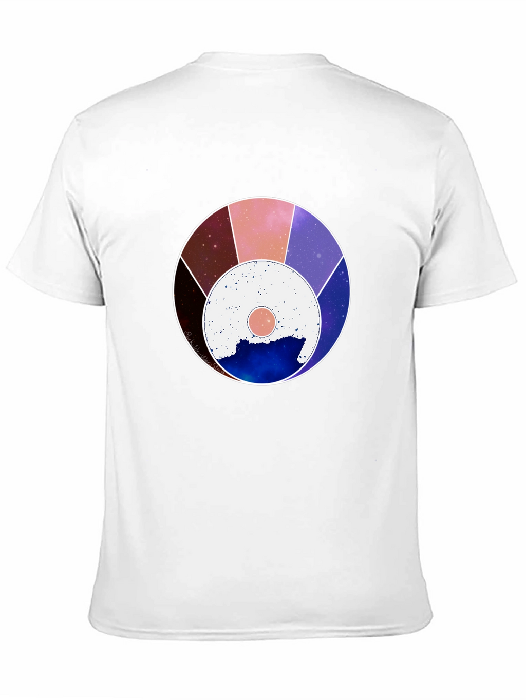 Cosmic Wheel Graphic Black Tee - Unisex