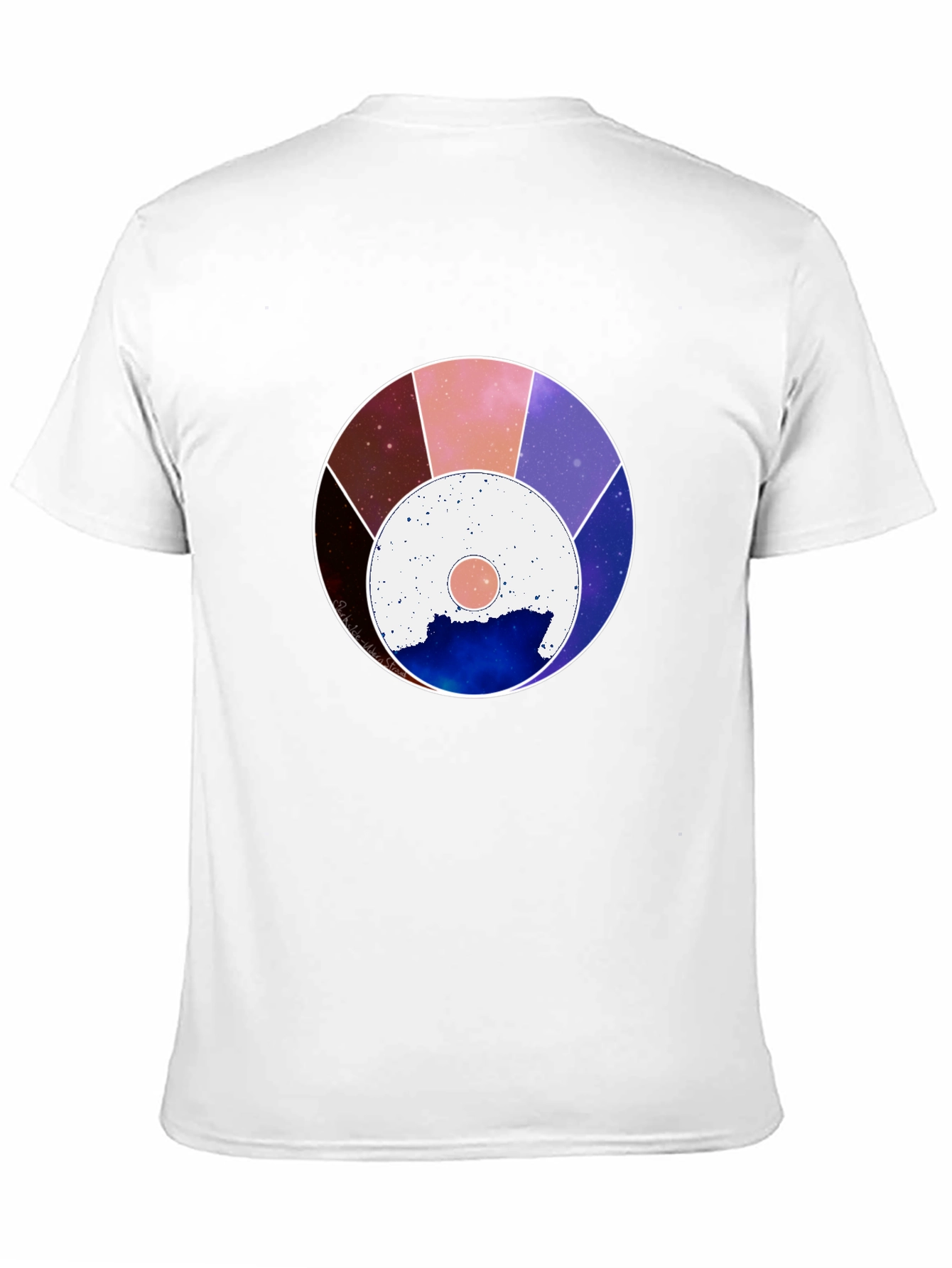 Cosmic Wheel Graphic Black Tee - Unisex
