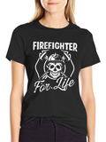 Firefighter For Life Graphic T-Shirt