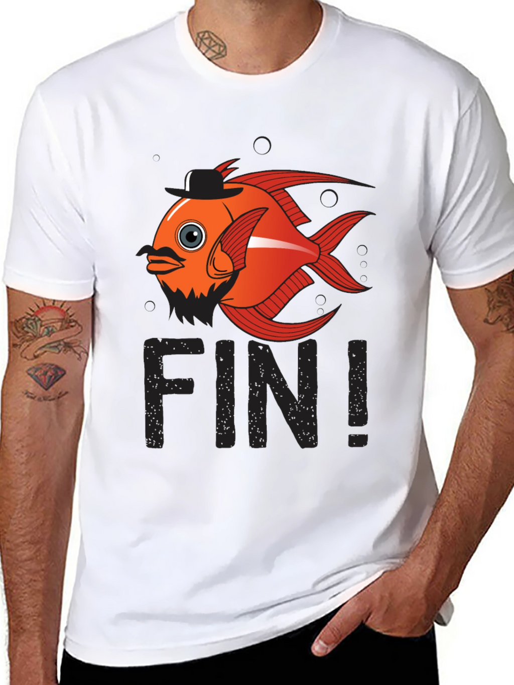 Funny Fish Pun T-Shirt - Fin!