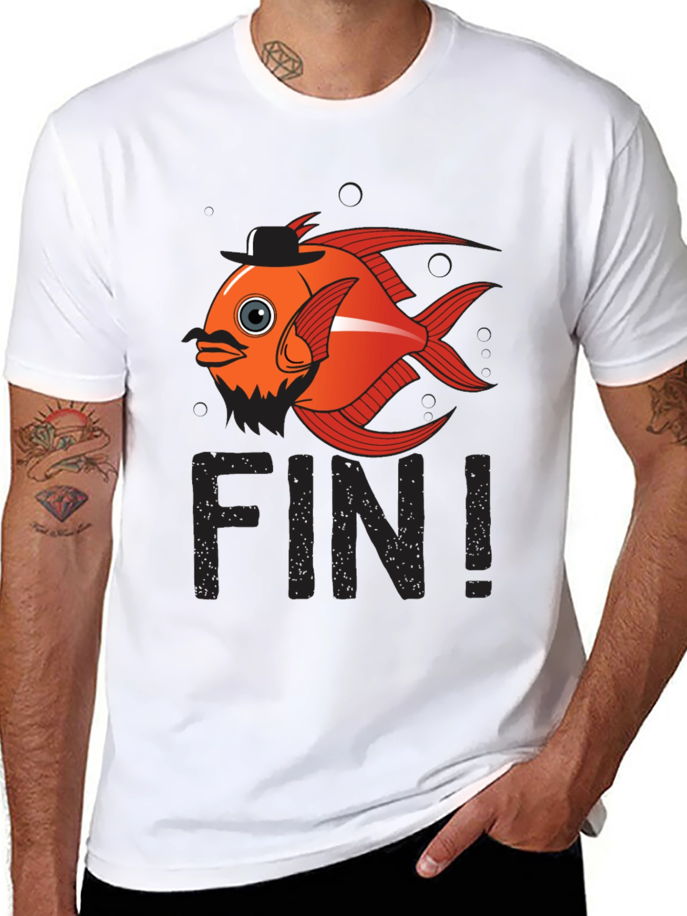 Funny Fish Pun T-Shirt - Fin!