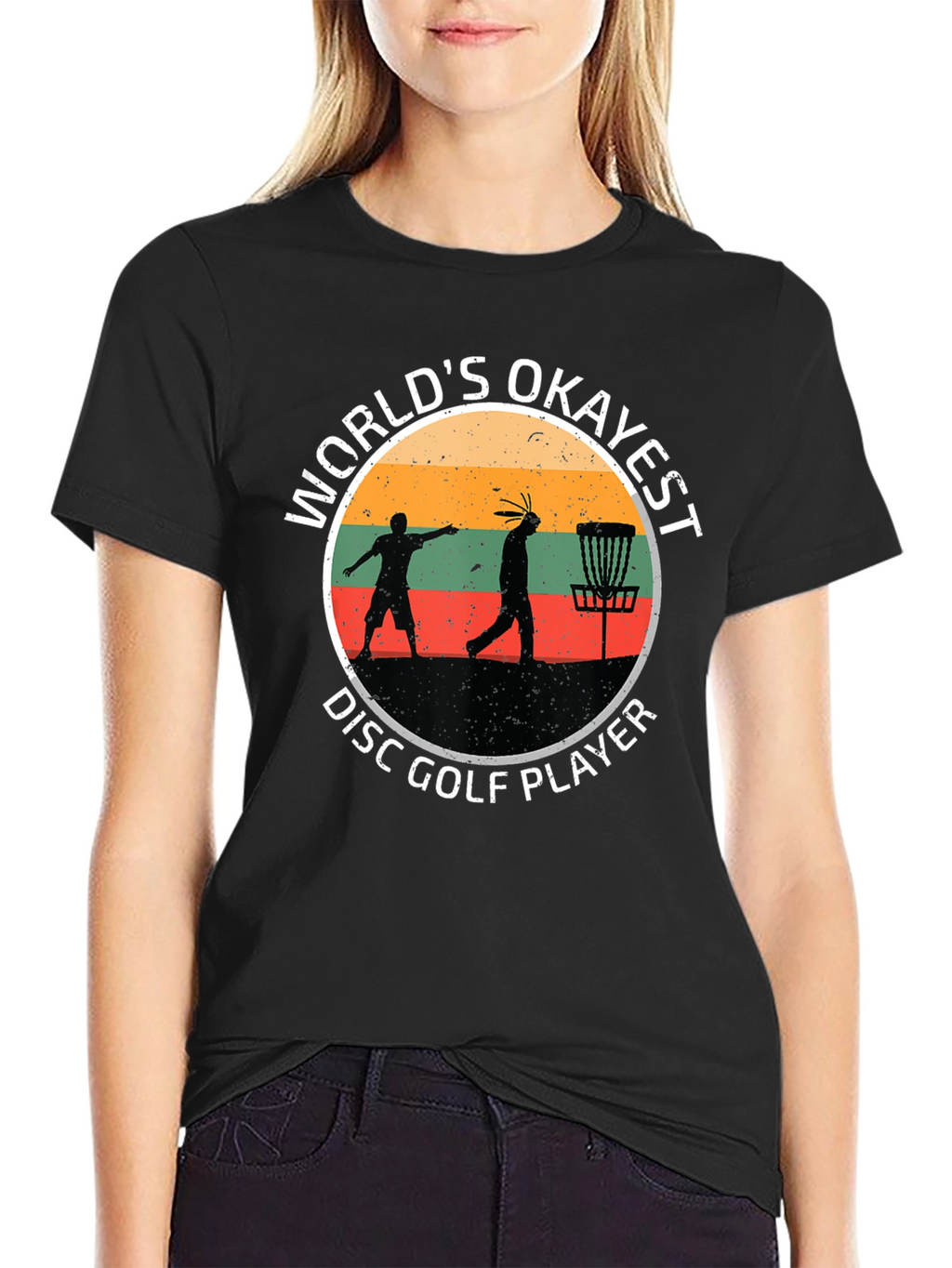 Worlds Okayest Disc Golf Player T-Shirt