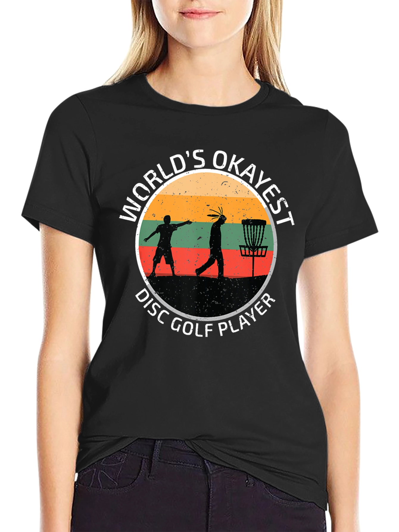 Worlds Okayest Disc Golf Player T-Shirt