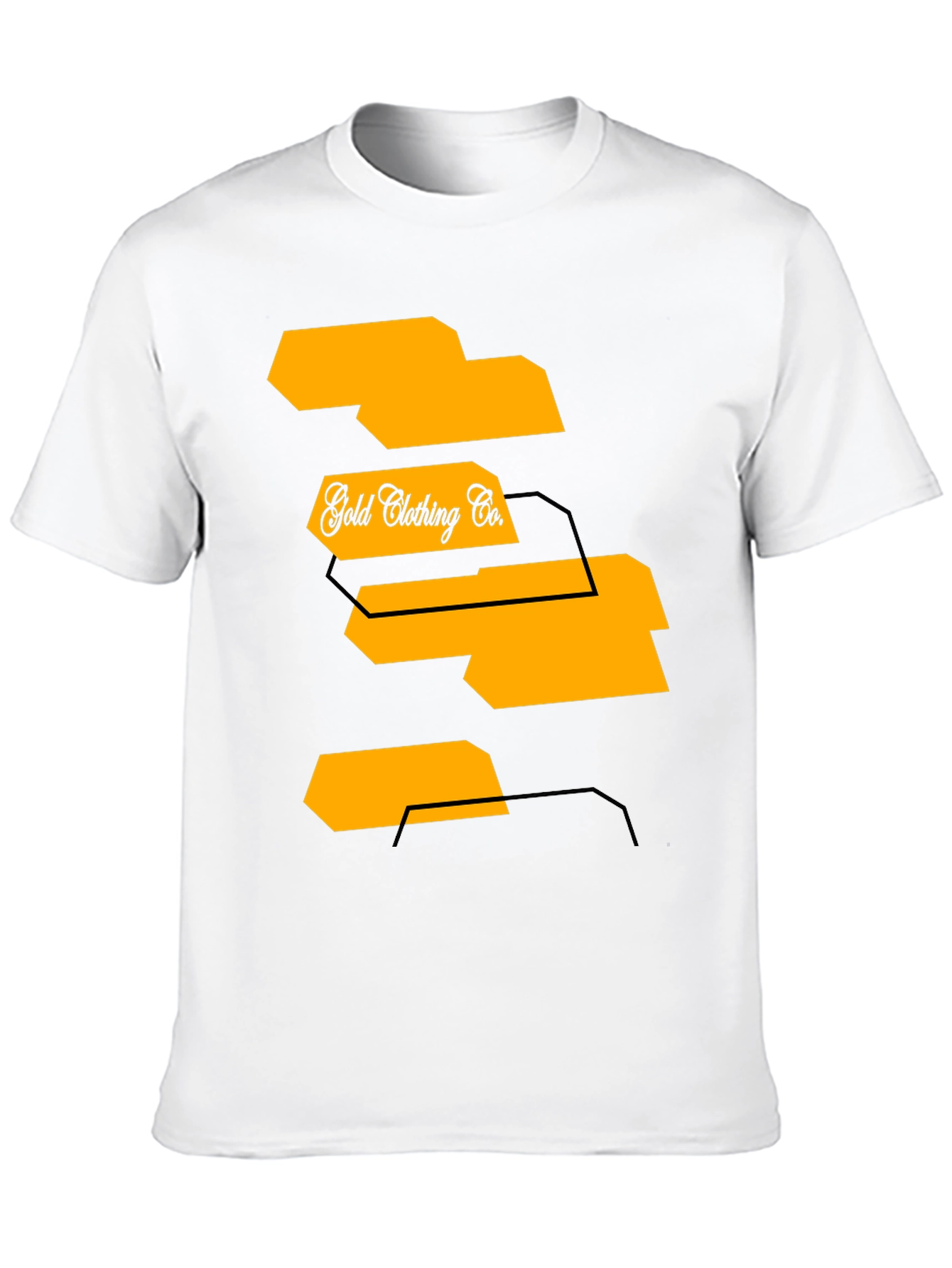 Mens Black Graphic T-Shirt - Gold Clothing Co.