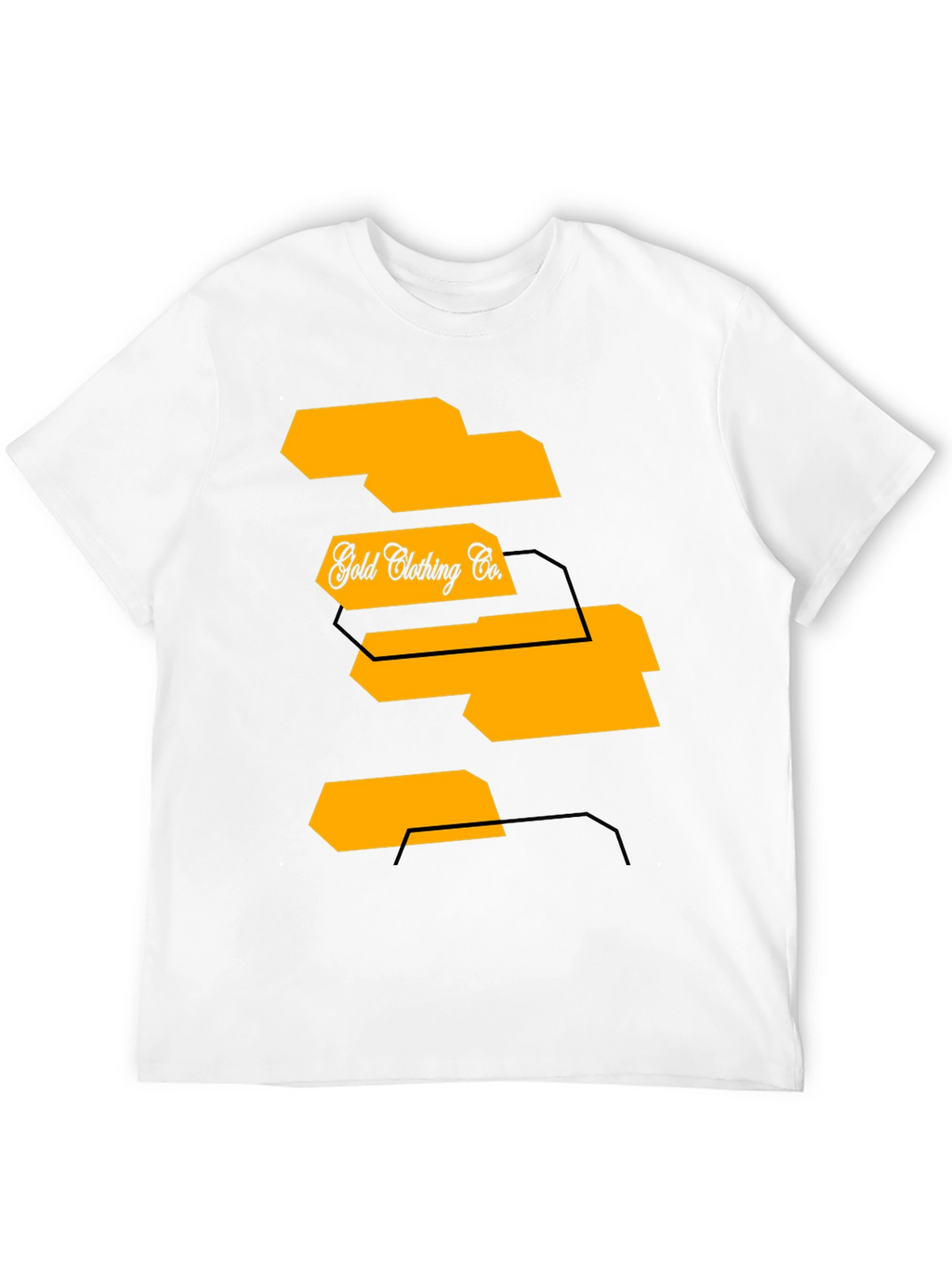 Mens Black Graphic T-Shirt - Gold Clothing Co.