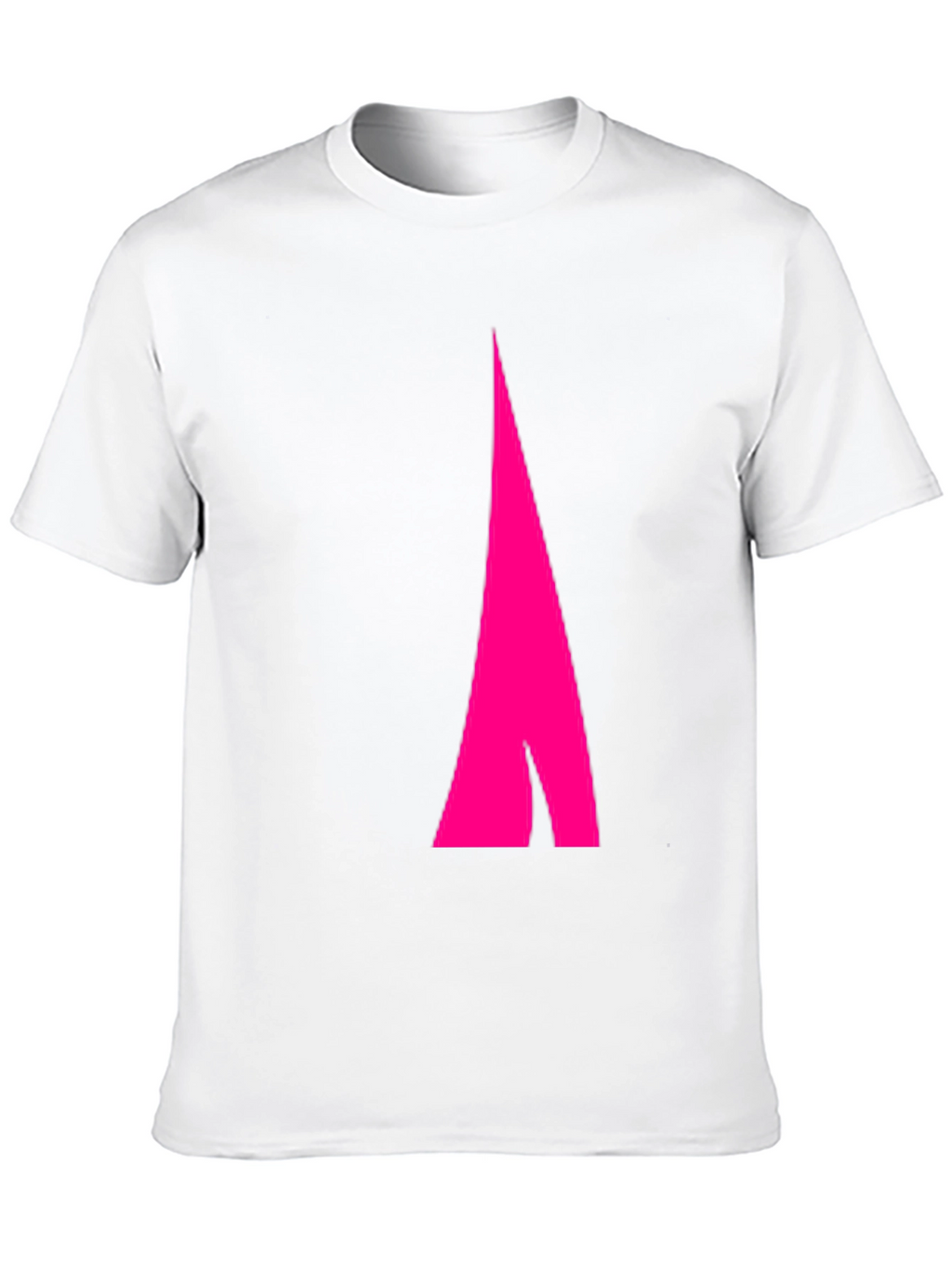Mens Black Tee with Abstract Pink Arrow Design