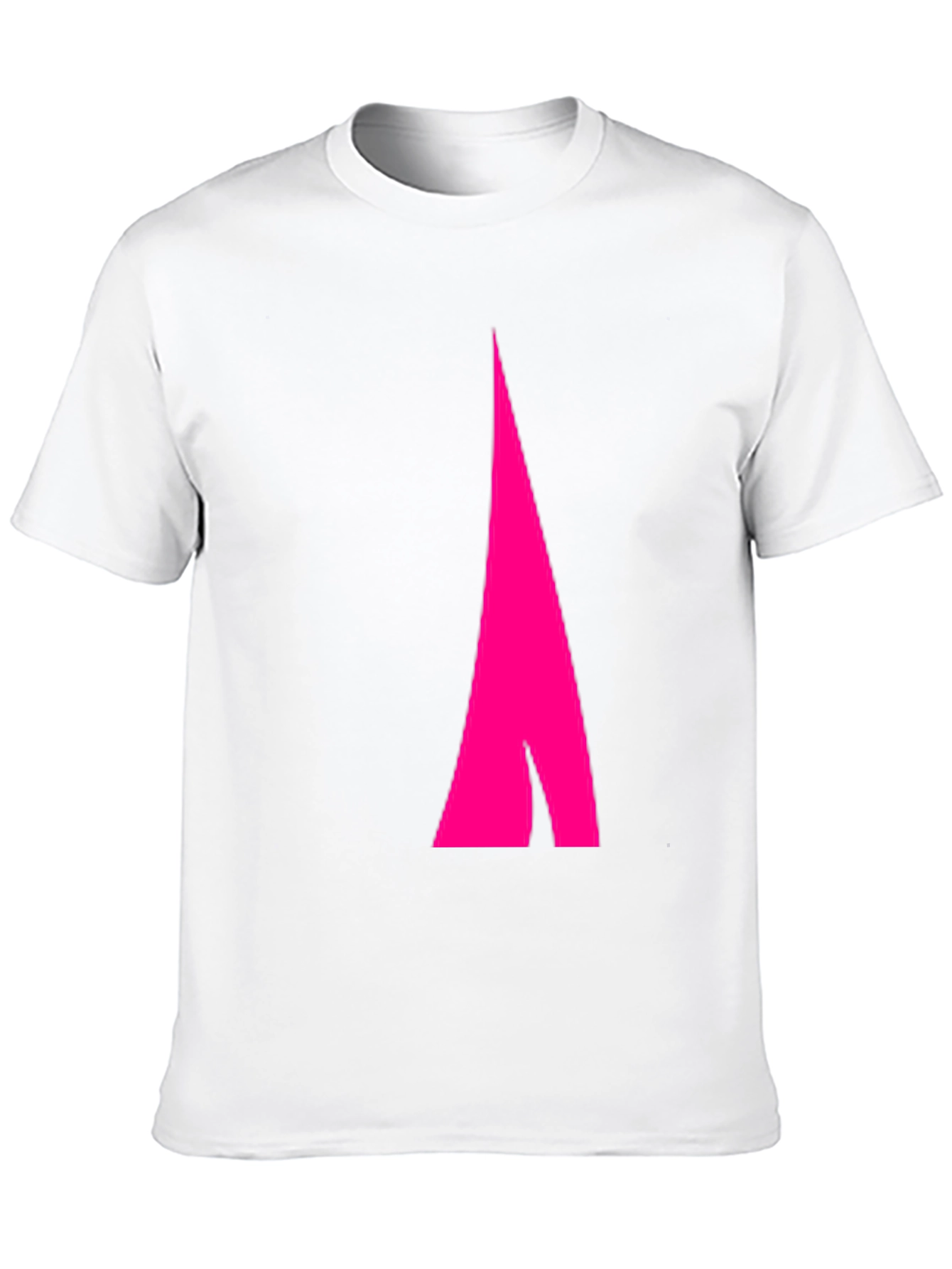 Mens Black Tee with Abstract Pink Arrow Design