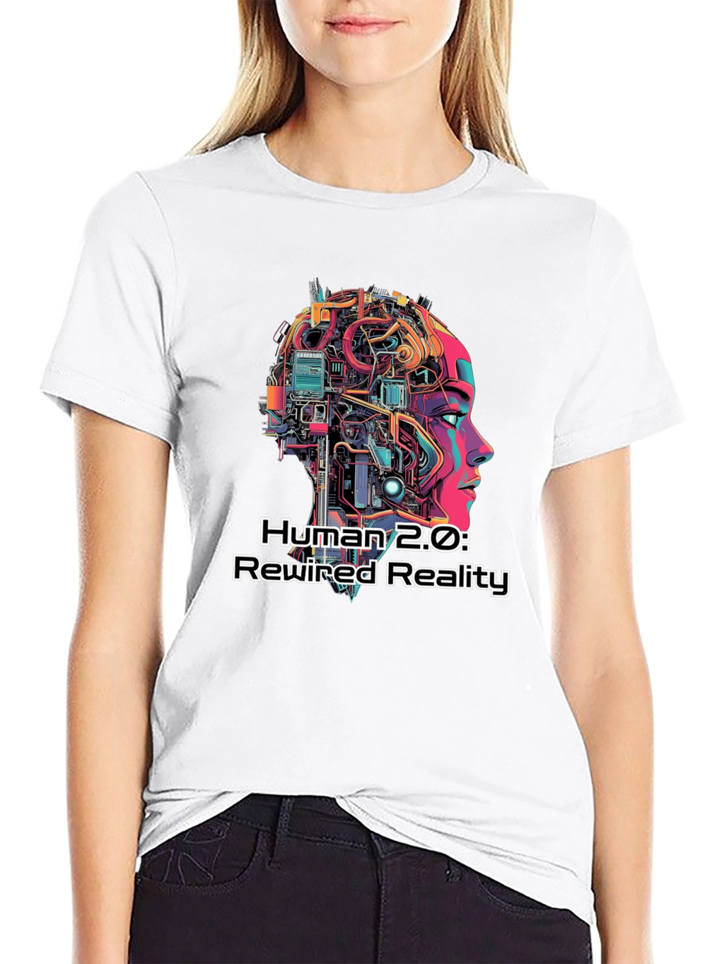 Human 2.0 Rewired Reality Graphic Tee