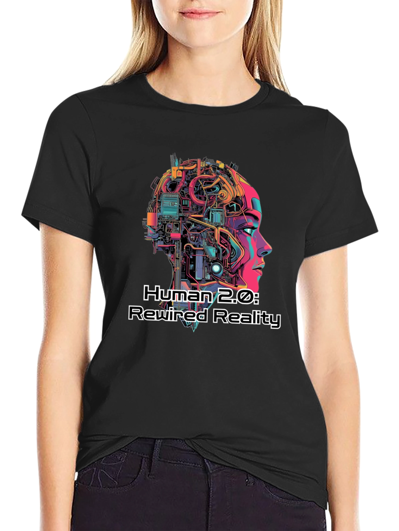 Human 2.0 Rewired Reality Graphic Tee