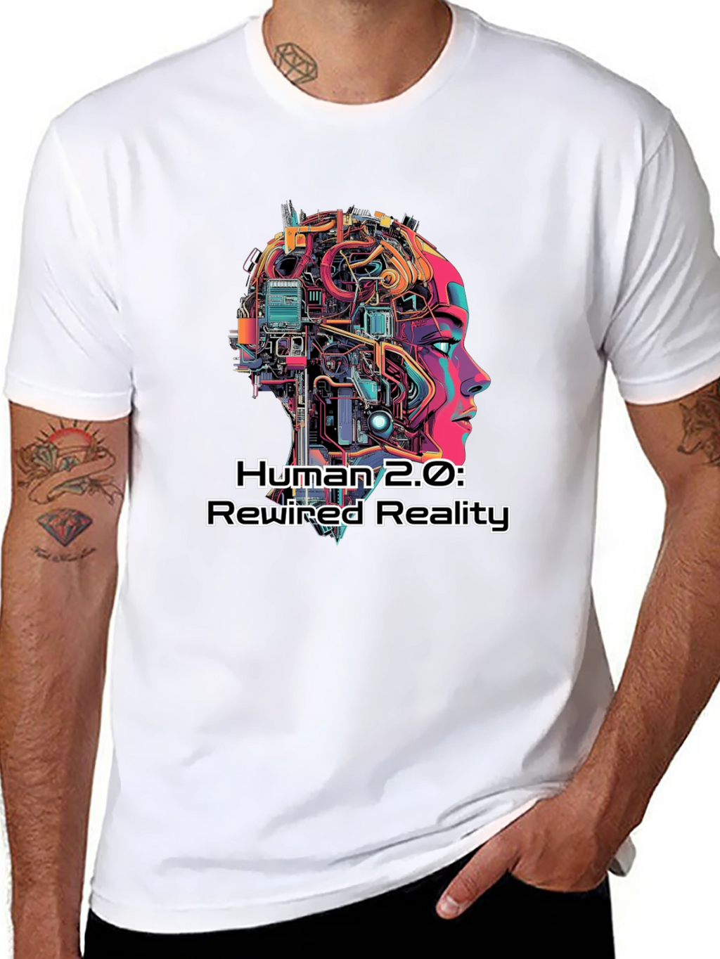 Human 2.0 Rewired Reality Graphic Tee