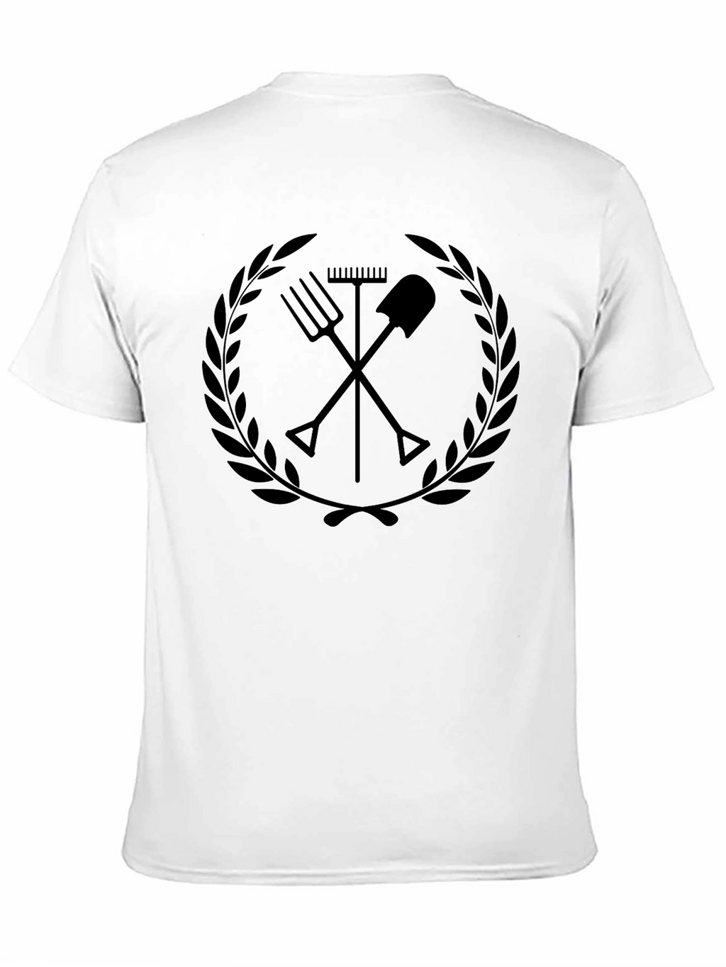 Gardeners Crest Graphic Tee - Black Cotton T-Shirt
