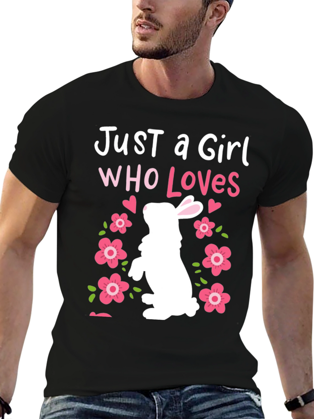 Just a Girl Who Loves Bunnies Easter T-Shirt