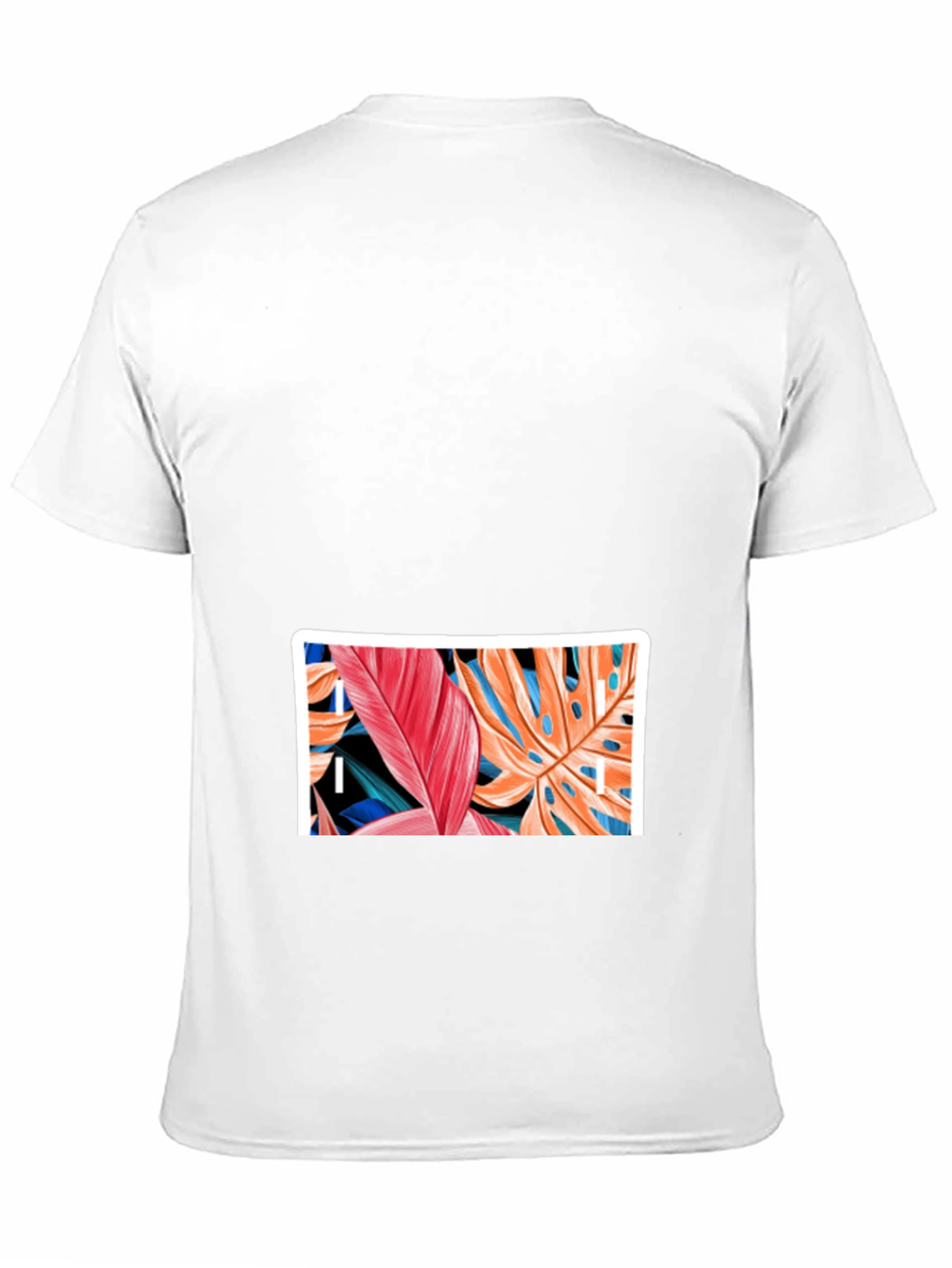 Tropical Leaf Graphic Black T-Shirt