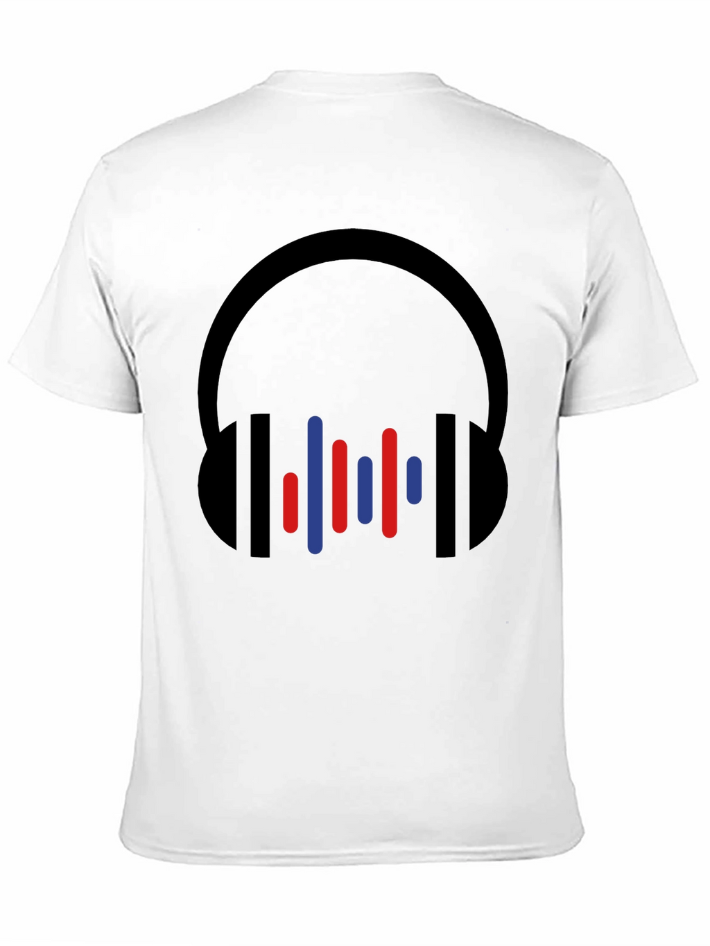 Modern Headphones Graphic Tee - Black