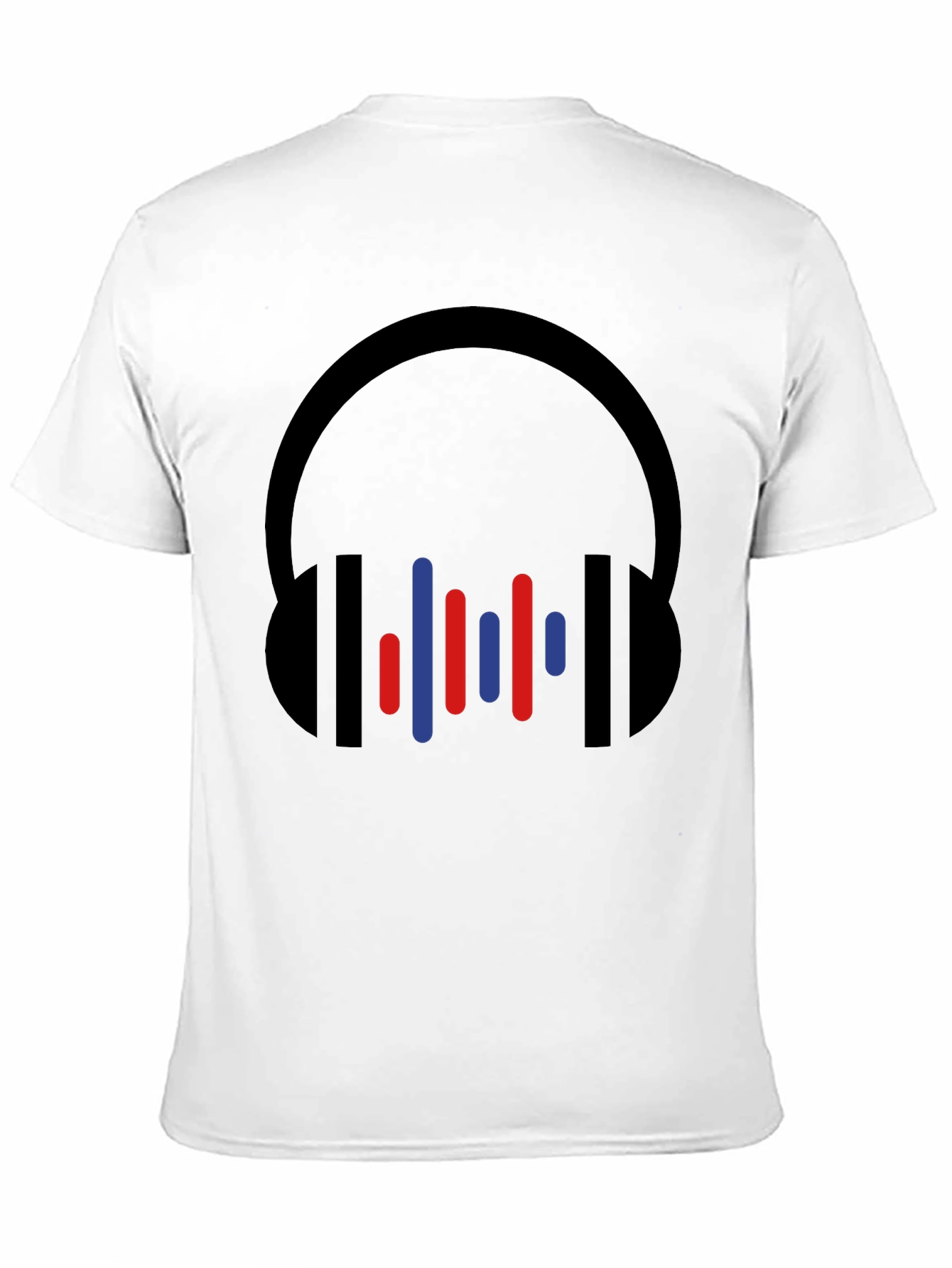 Modern Headphones Graphic Tee - Black