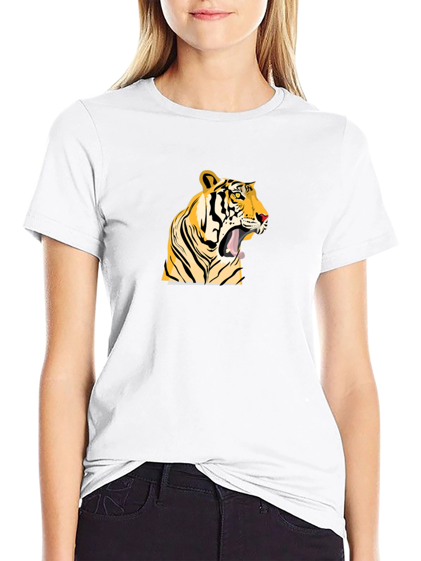 Black Tiger Graphic T-Shirt