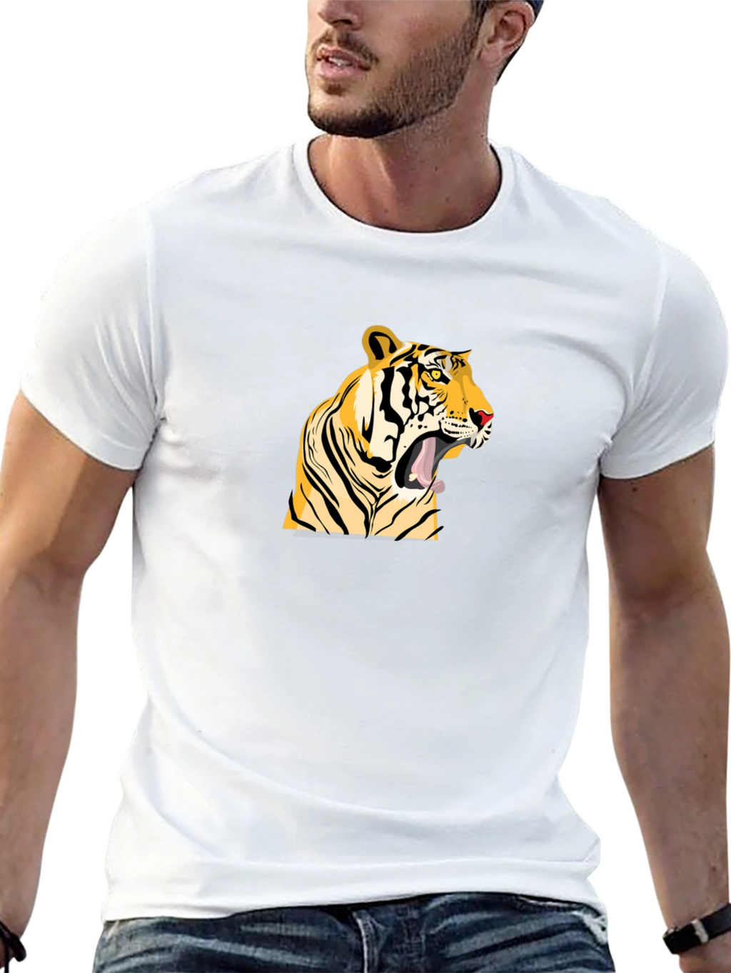 Black Tiger Graphic T-Shirt