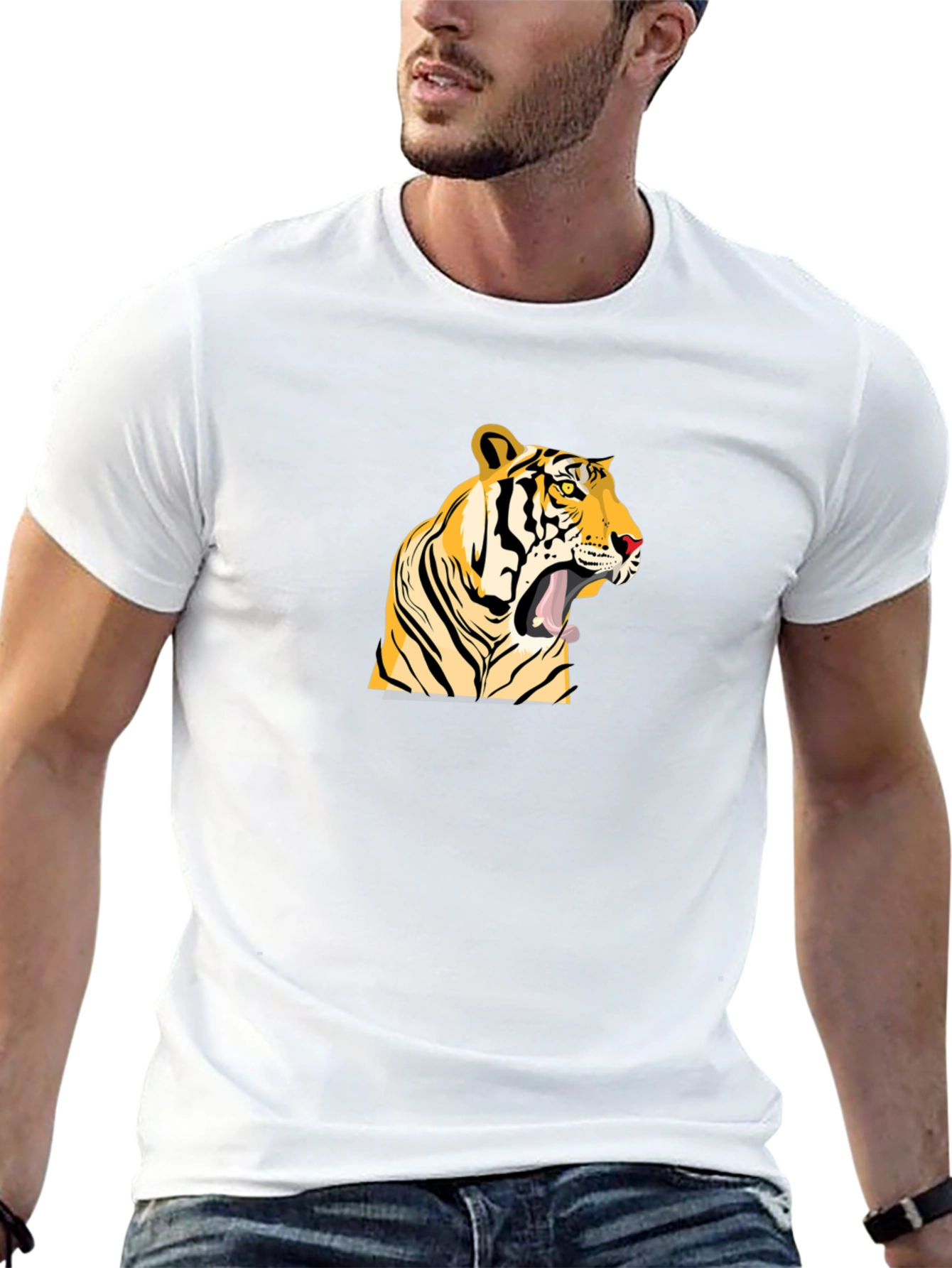 Black Tiger Graphic T-Shirt