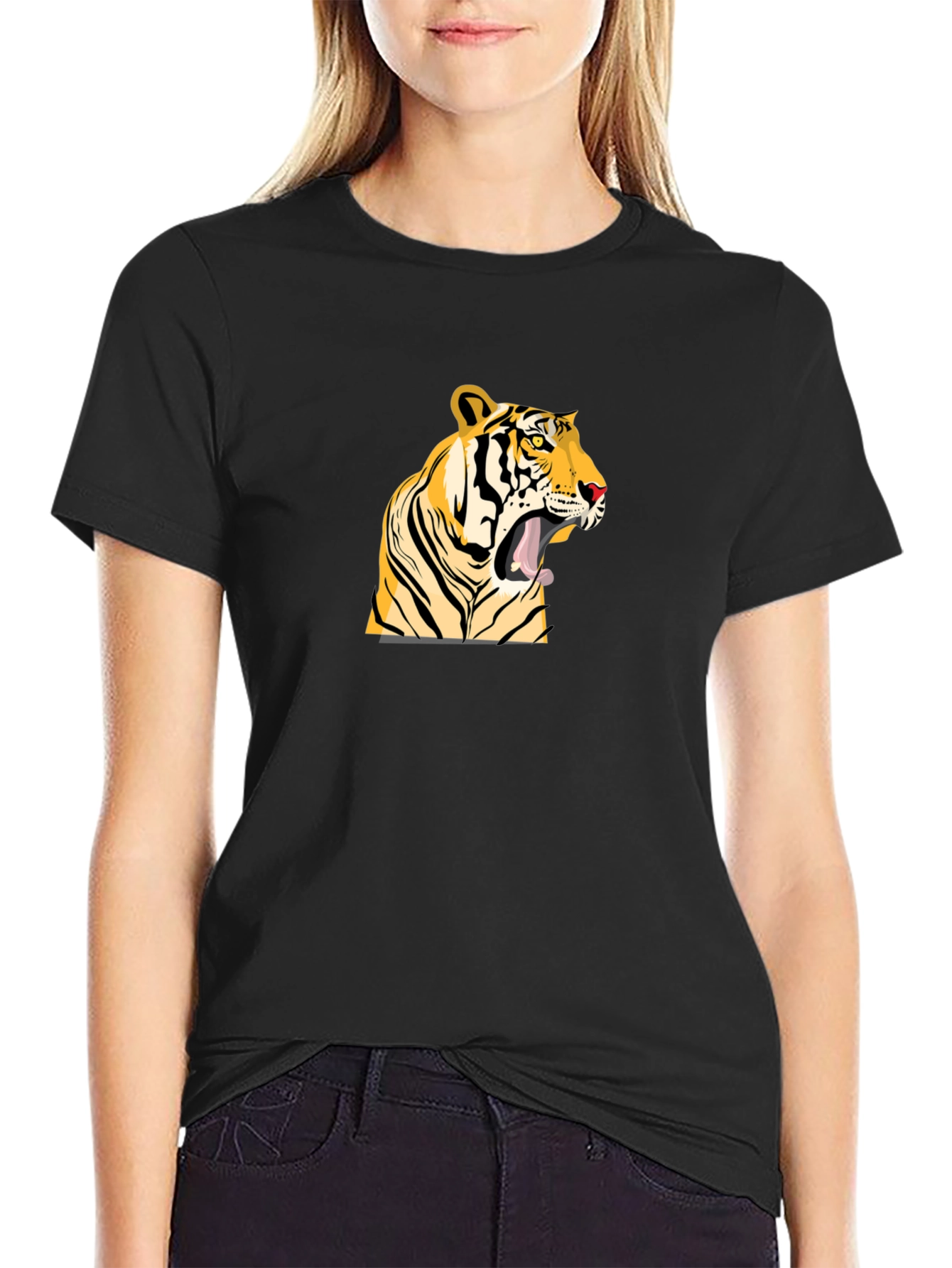 Black Tiger Graphic T-Shirt