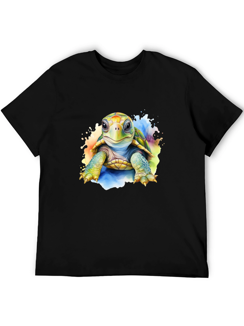 Turtle Graphic Tee - Artistic Sea Turtle Shirt