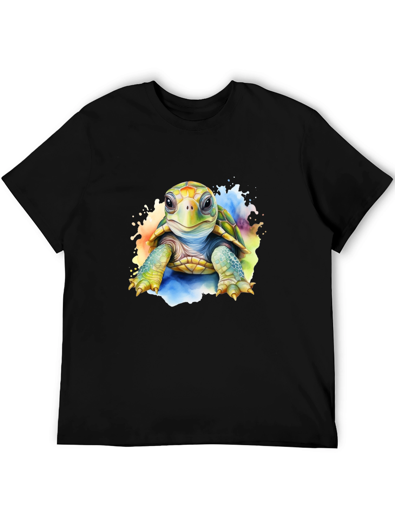 Turtle Graphic Tee - Artistic Sea Turtle Shirt