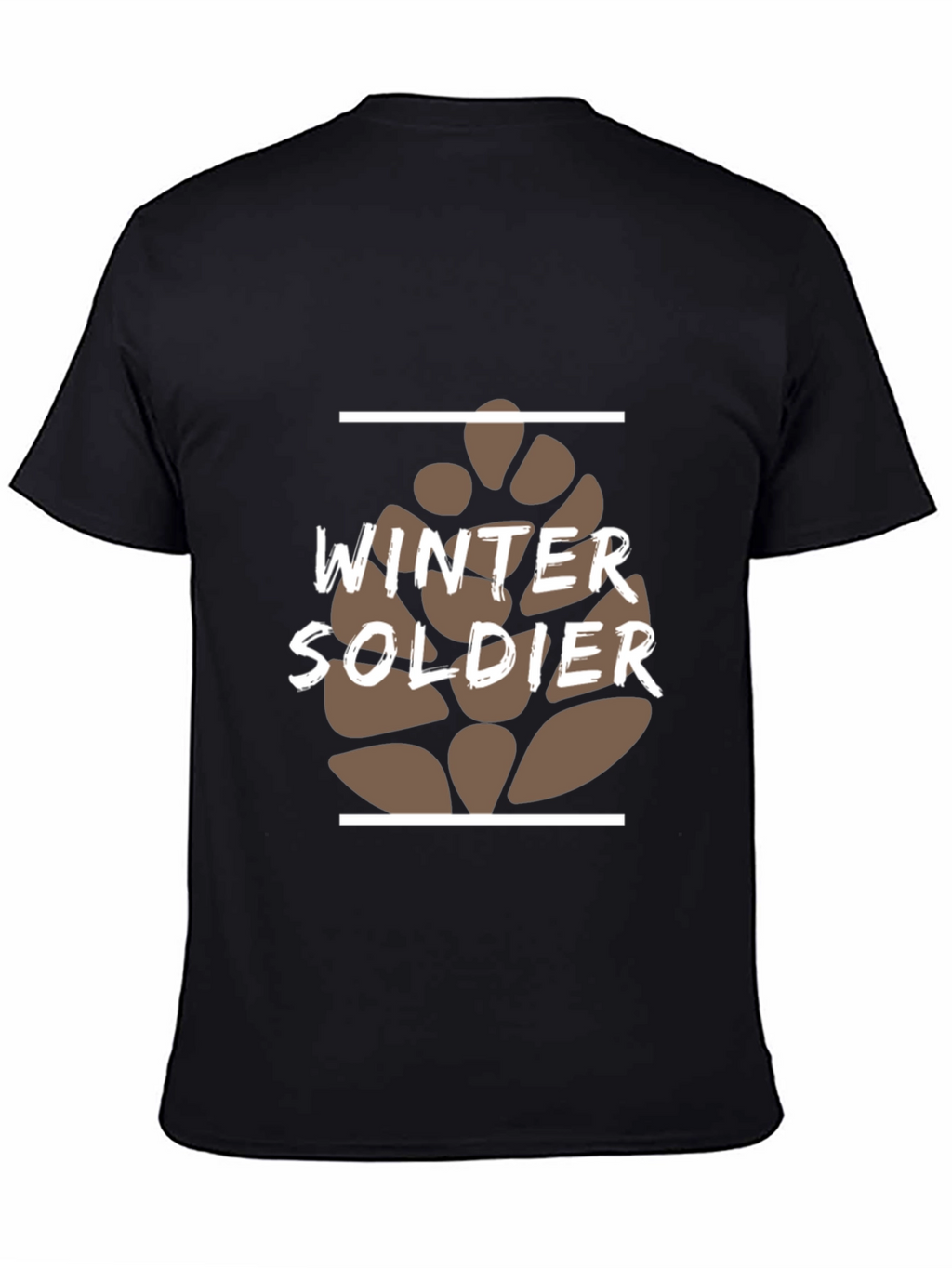 Winter Soldier Graphic Tee - Black Cotton Blend