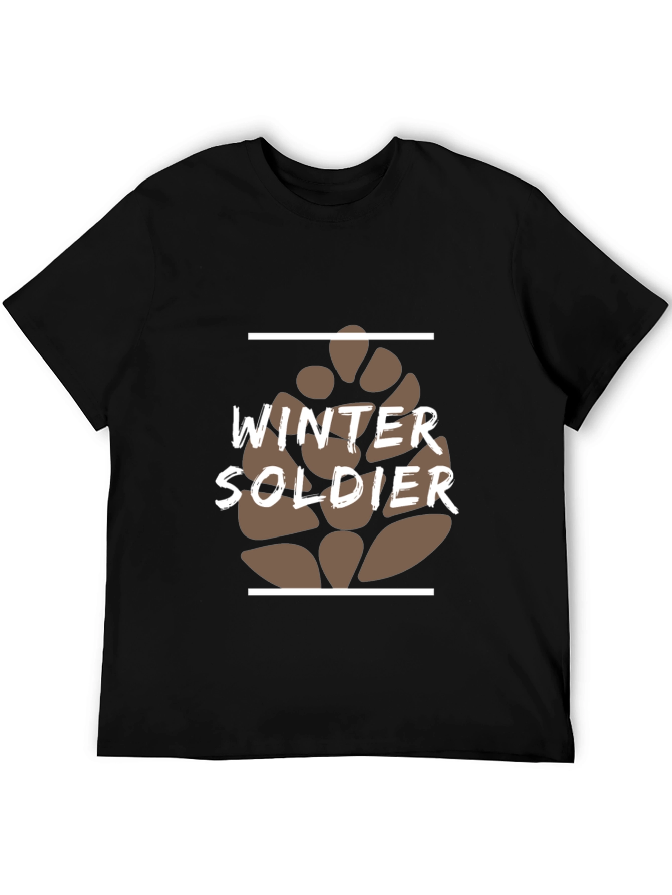 Winter Soldier Graphic Tee - Black Cotton Blend
