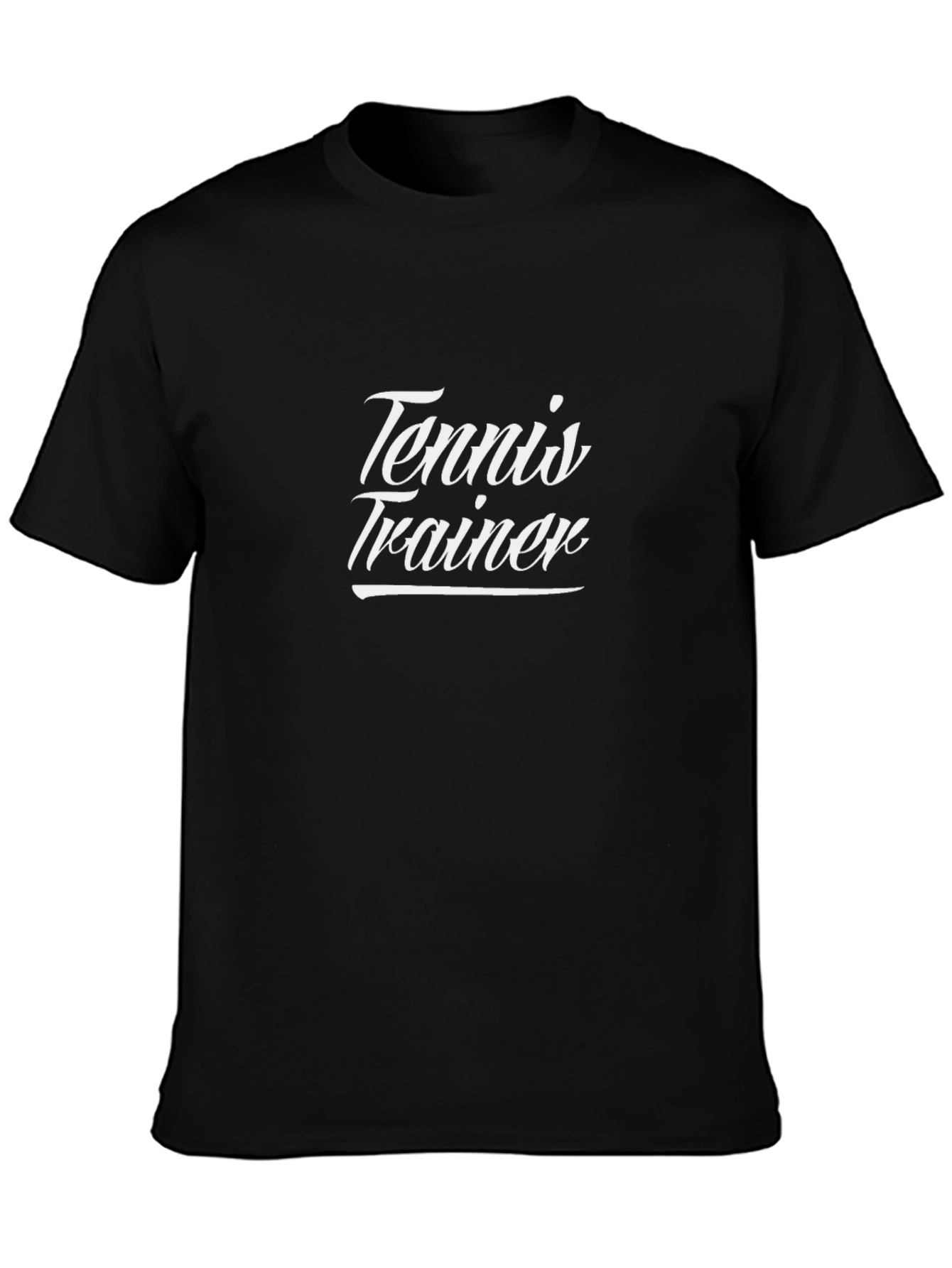 Tennis Trainer Black T-Shirt