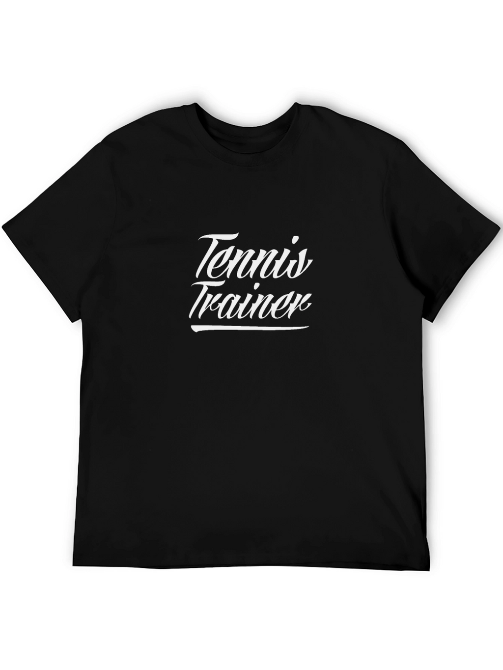 Tennis Trainer Black T-Shirt