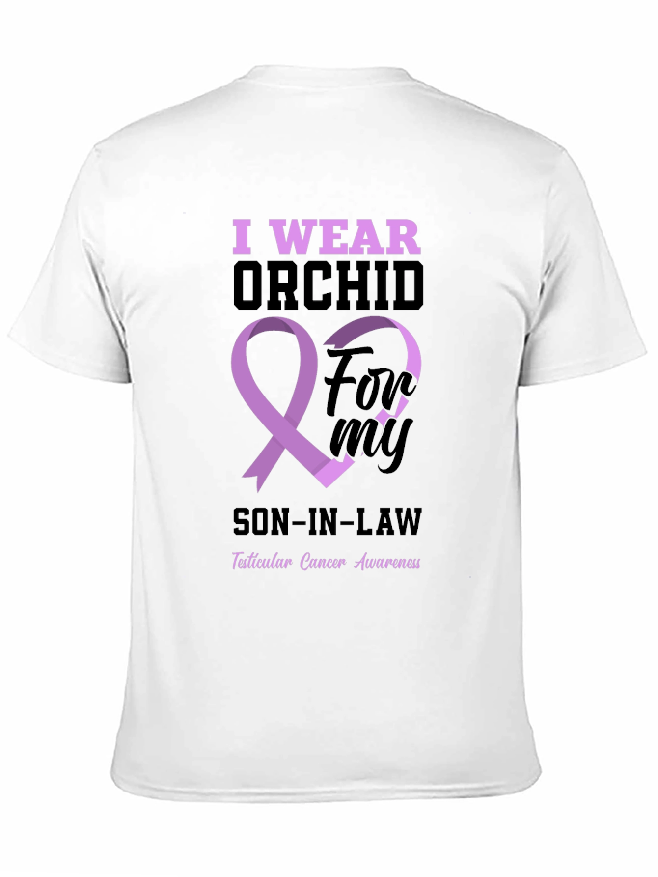Orchid Awareness T-Shirt: Son-in-Law Support
