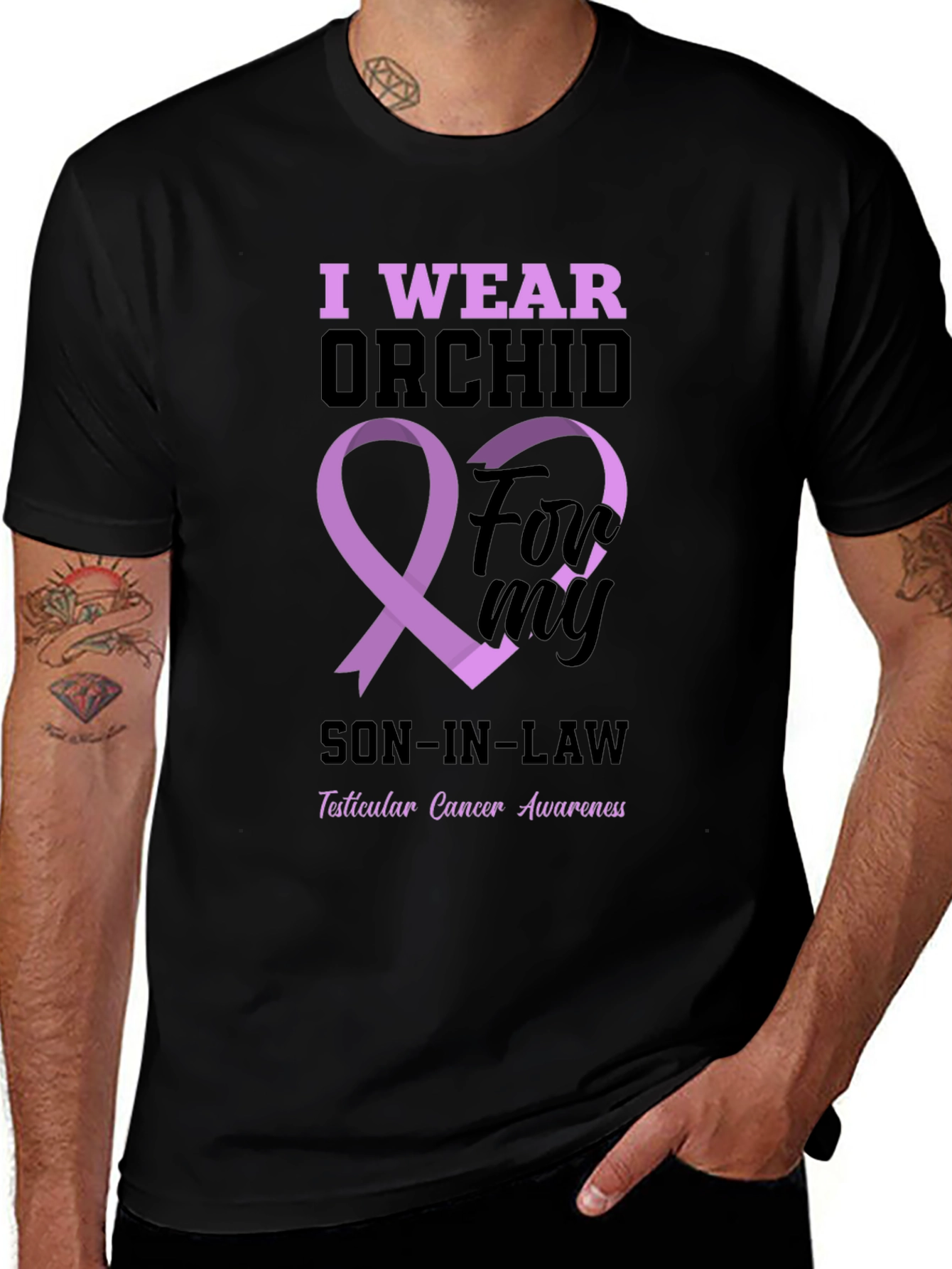 Orchid Awareness T-Shirt: Son-in-Law Support