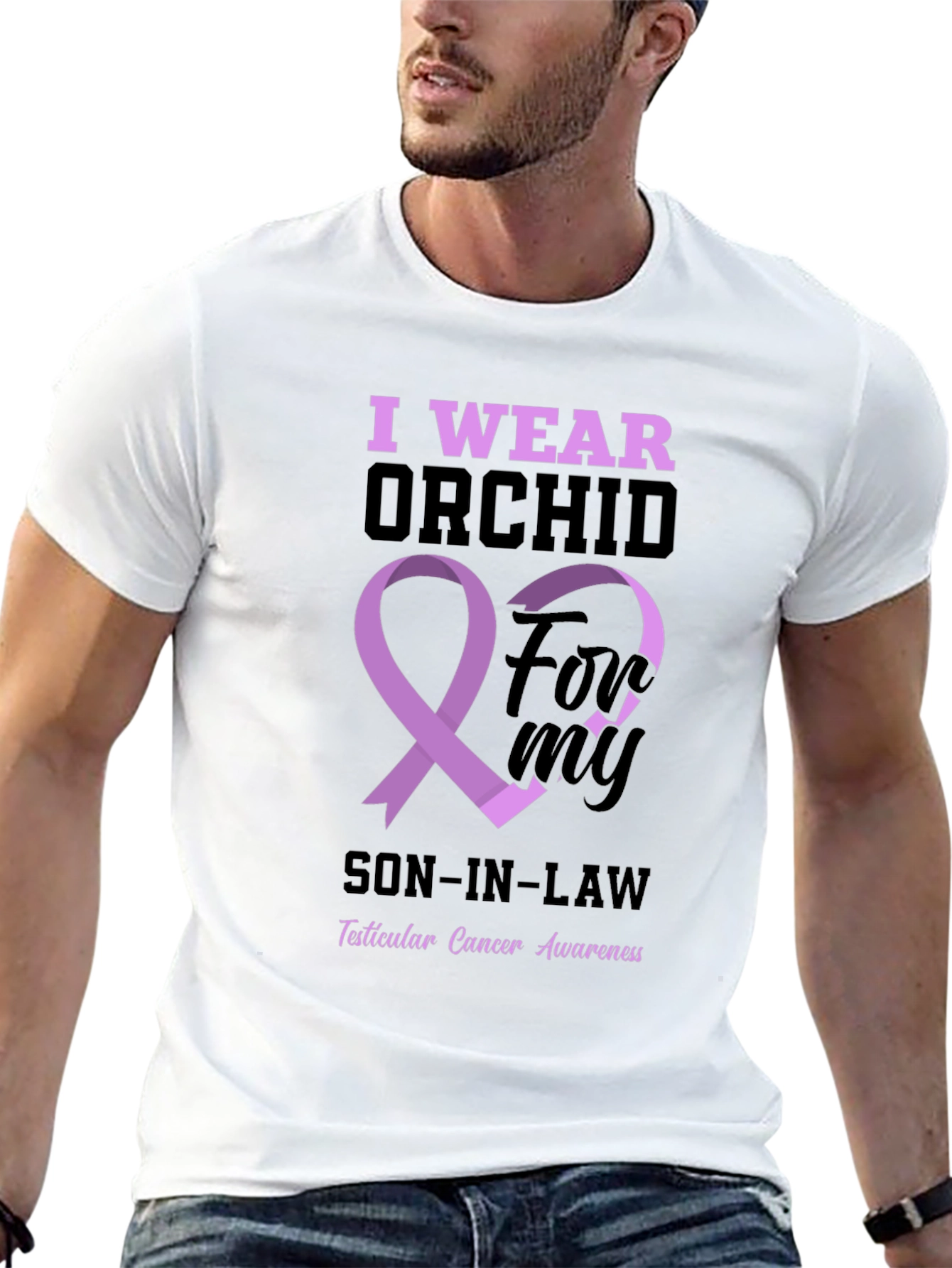 Orchid Awareness T-Shirt: Son-in-Law Support