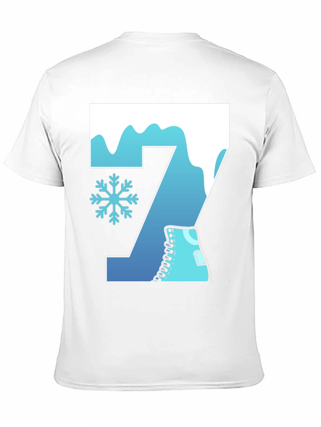 Winter Number 7 Ice Skating T-Shirt