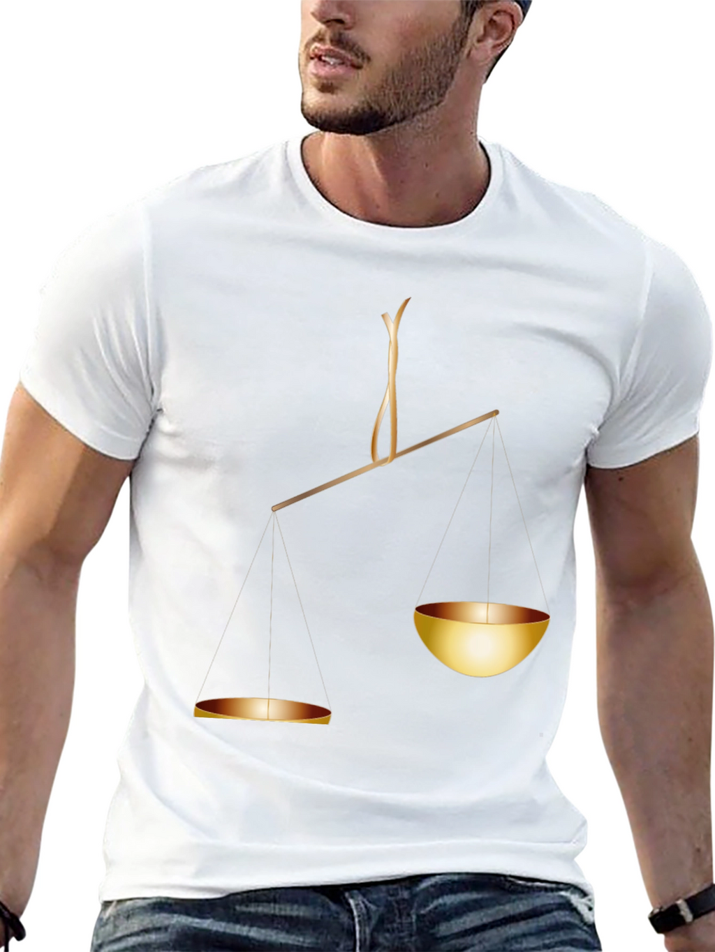 Scales of Justice Graphic Tee - Balance & Fairness