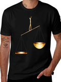 Scales of Justice Graphic Tee - Balance & Fairness