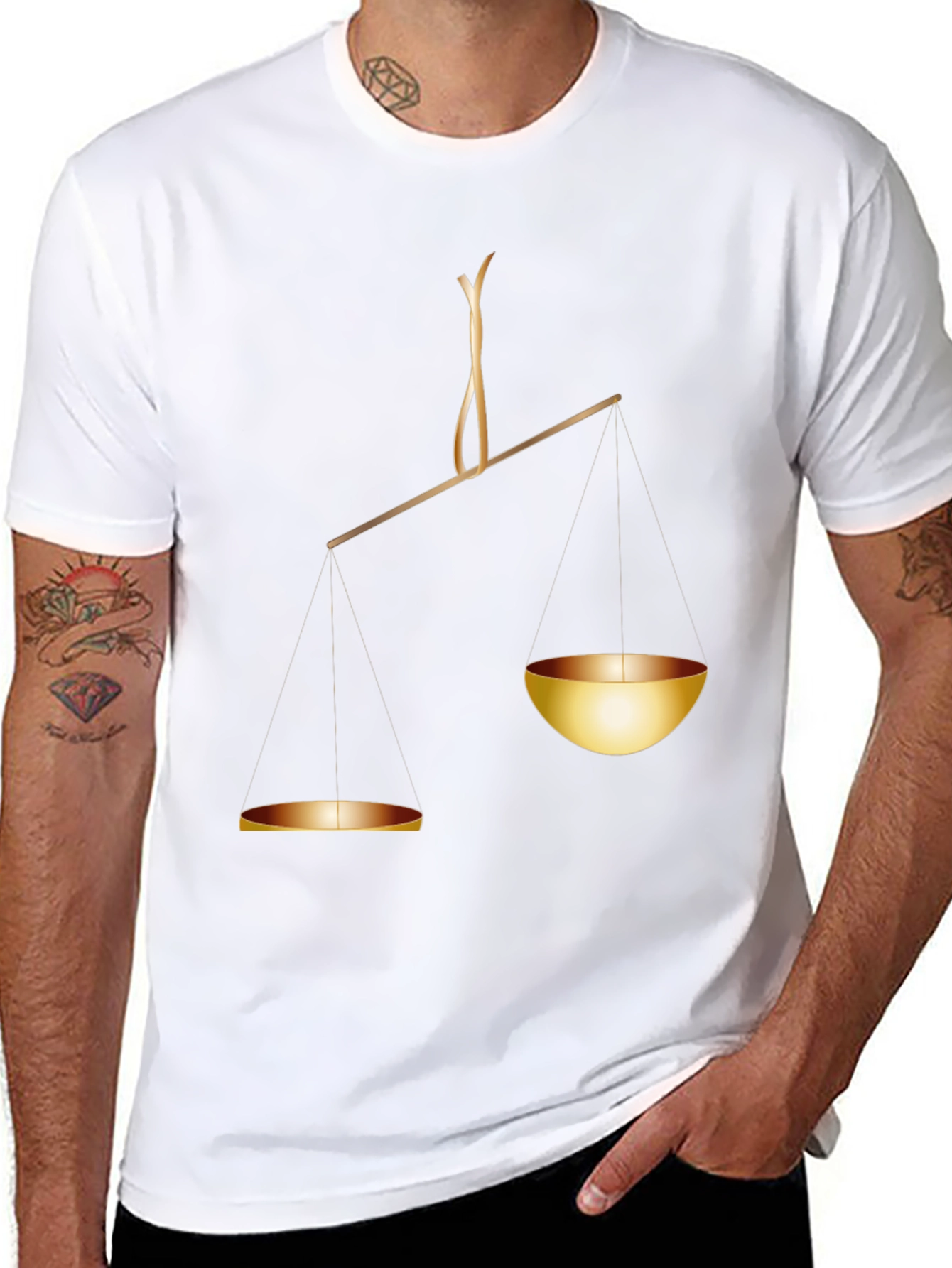 Scales of Justice Graphic Tee - Balance & Fairness