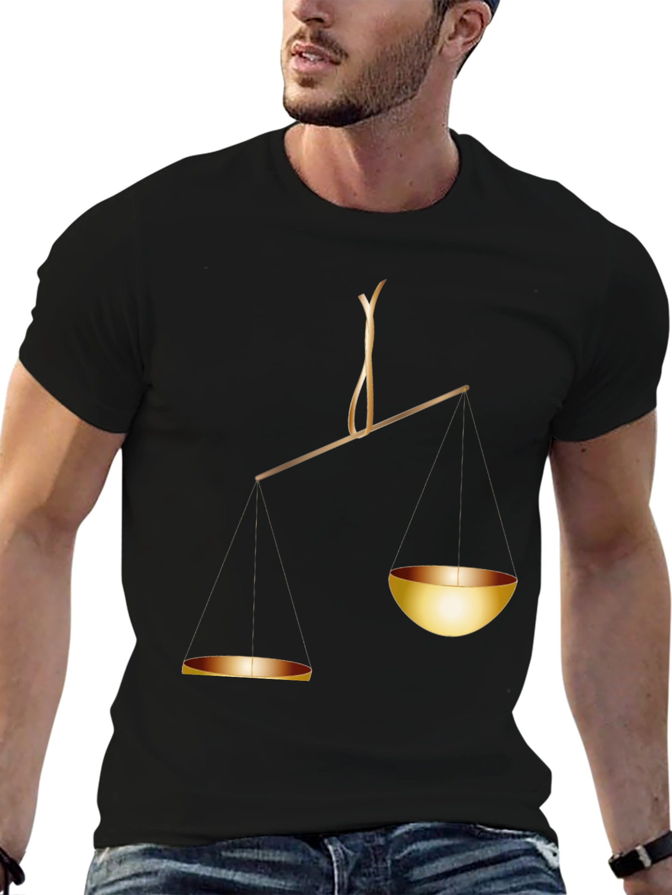 Scales of Justice Graphic Tee - Balance & Fairness