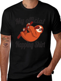 Funny Sloth Napping Shirt