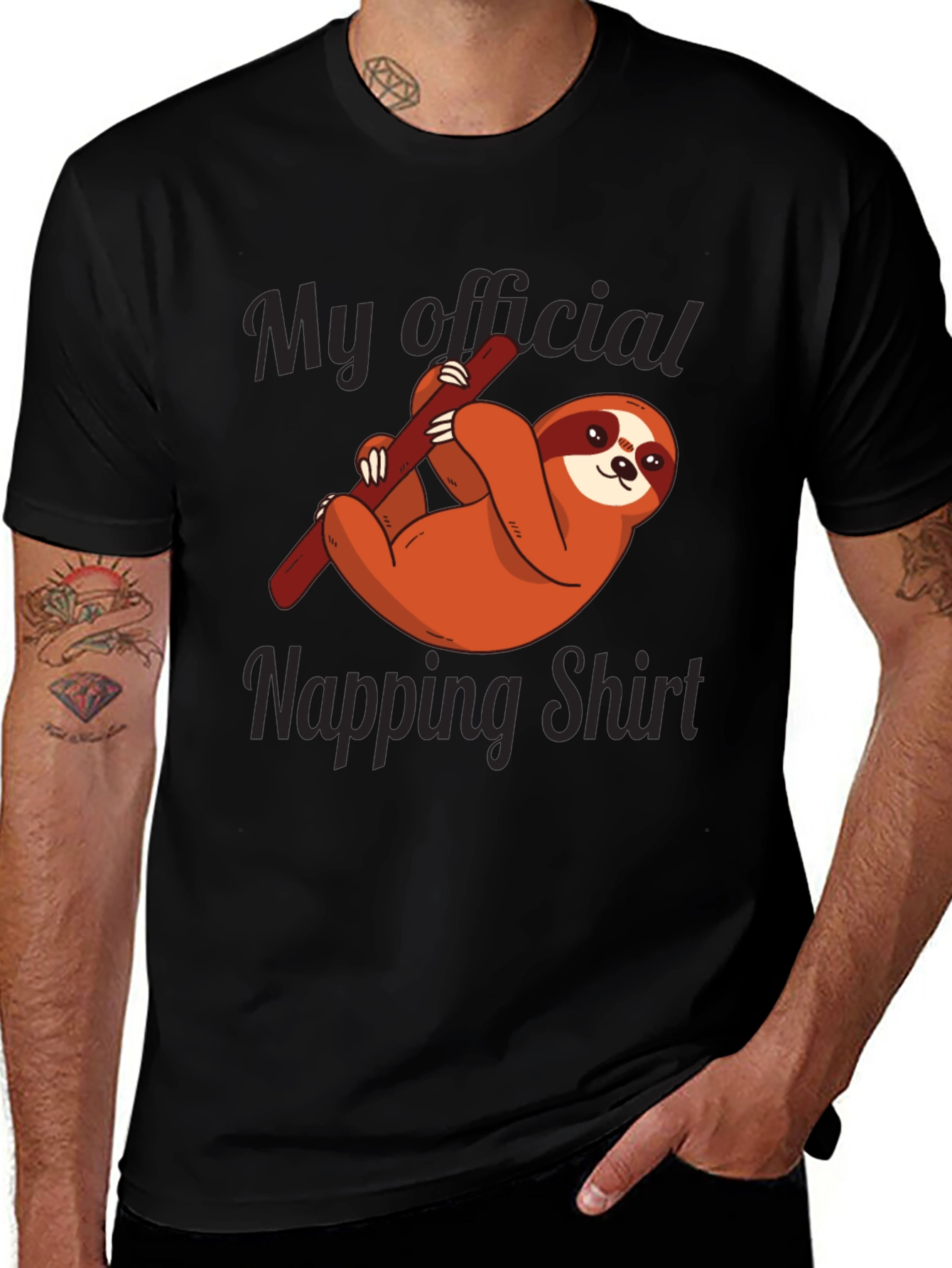 Funny Sloth Napping Shirt
