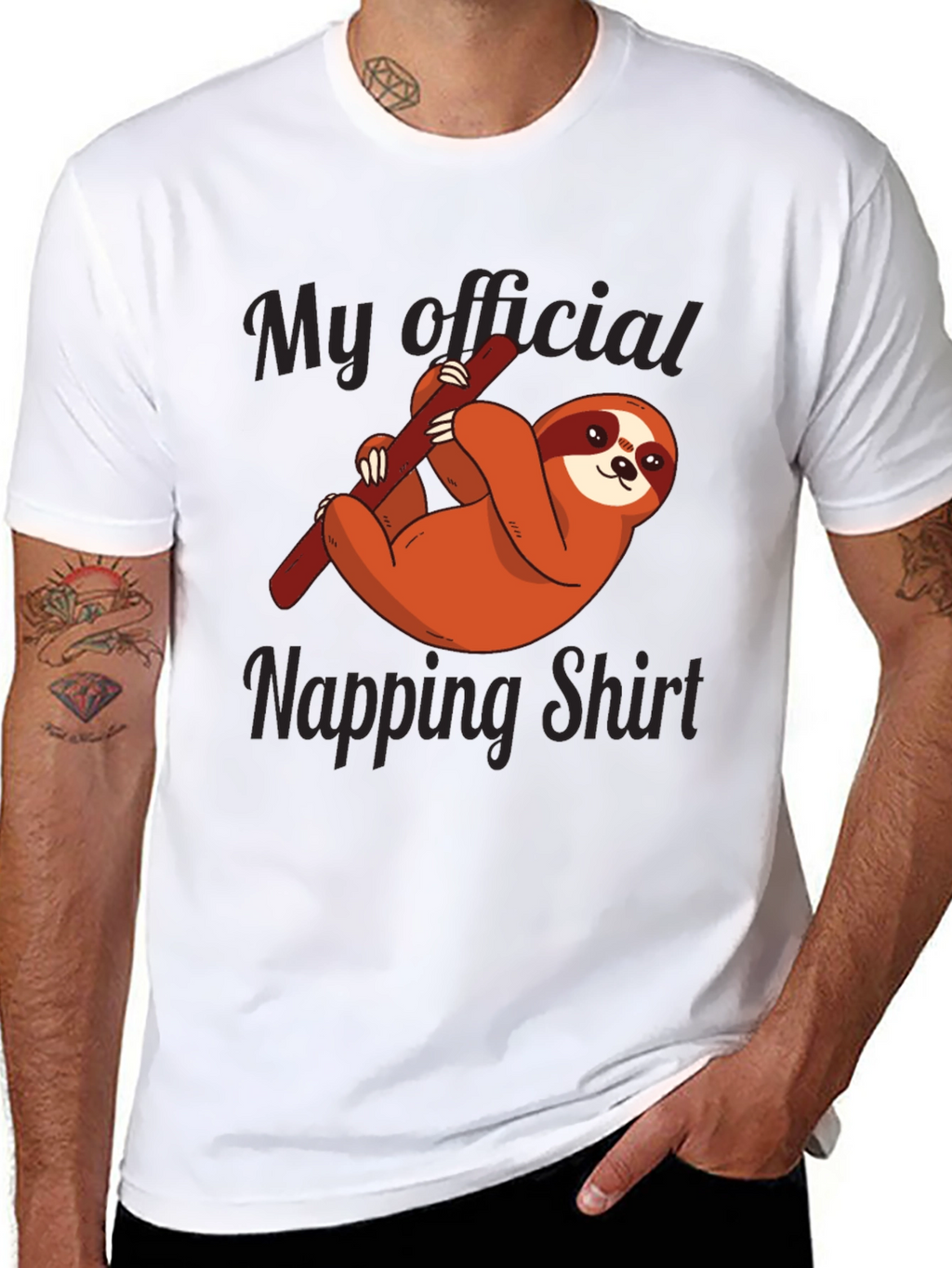 Funny Sloth Napping Shirt