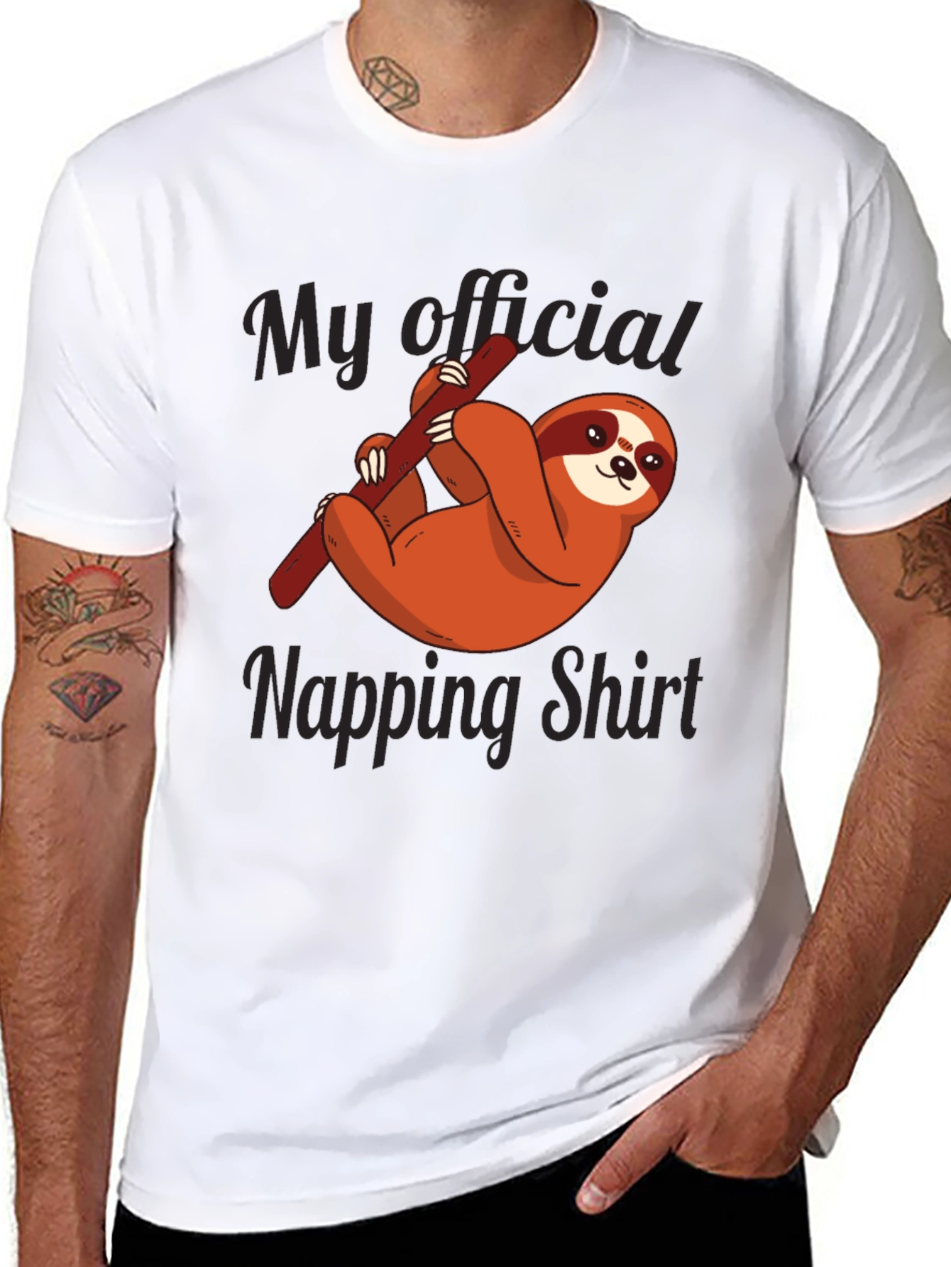 Funny Sloth Napping Shirt