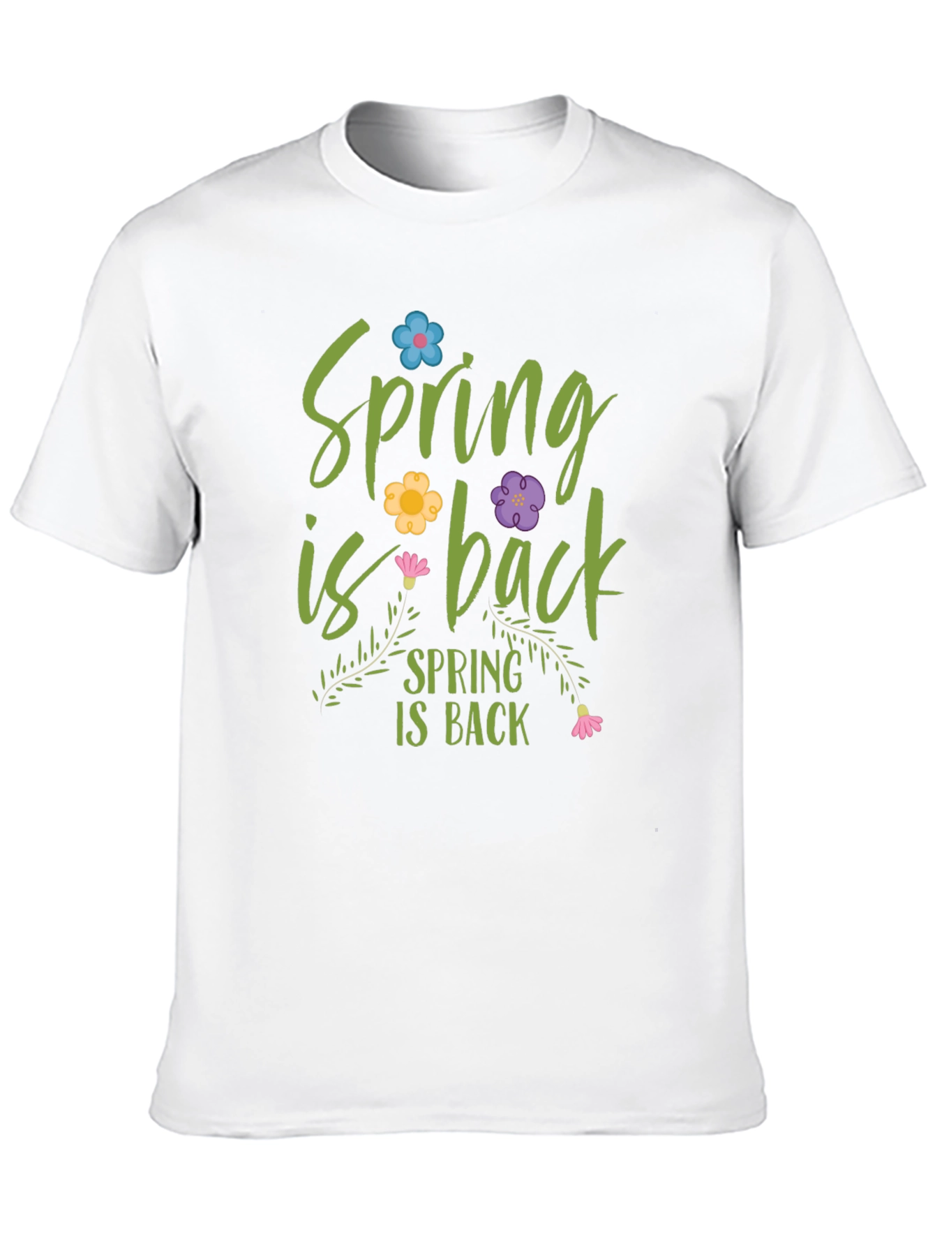 Spring is Back Graphic Tee - Black