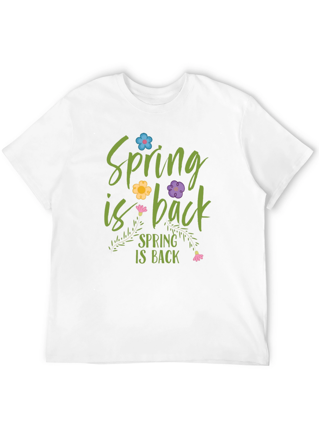 Spring is Back Graphic Tee - Black